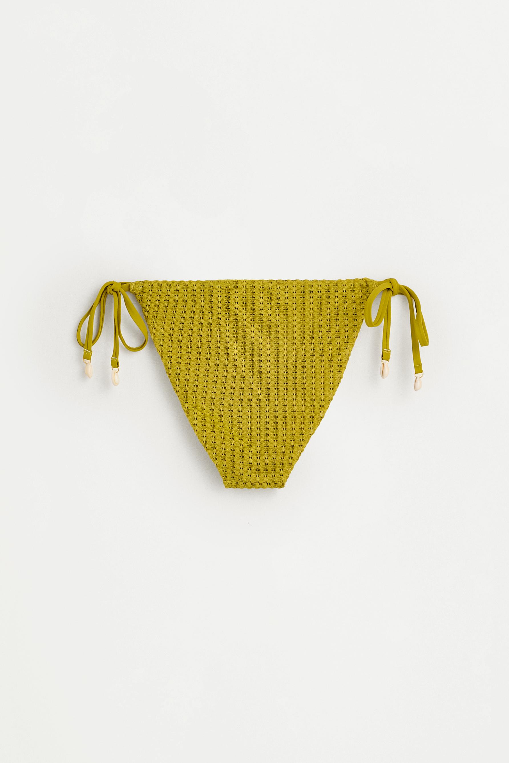 Cut-out bikini bottoms — OLIVE GREEN