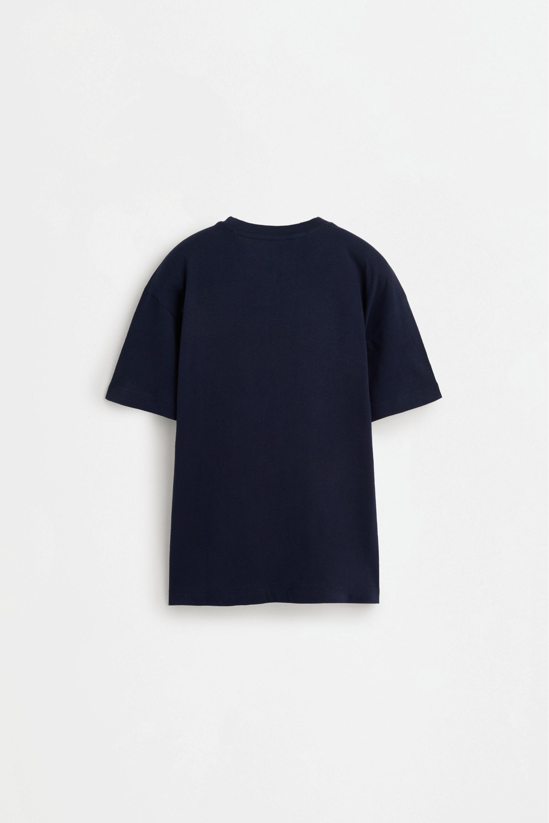 Printed T-shirt — NAVY