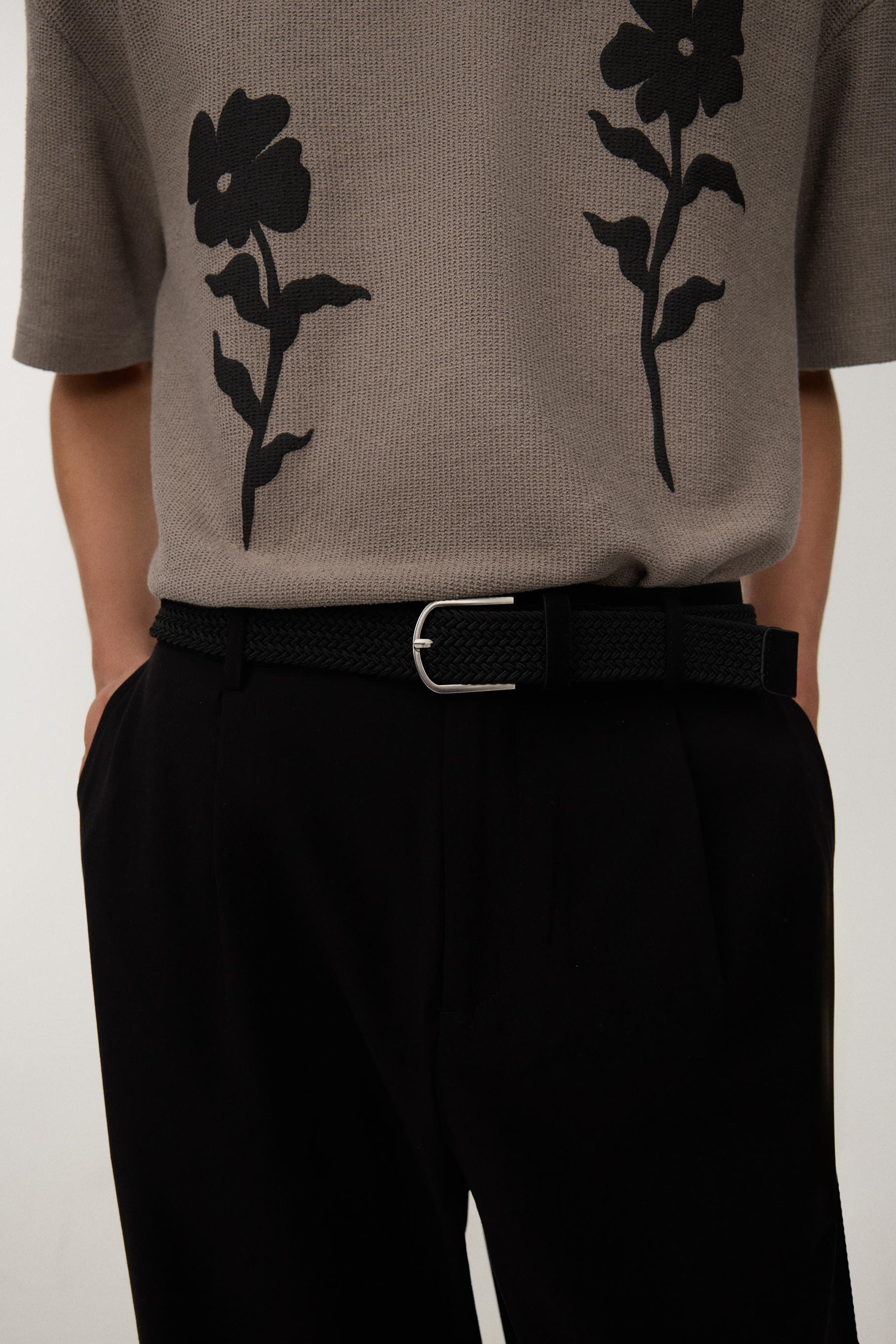 Cinturón trenzado elástico