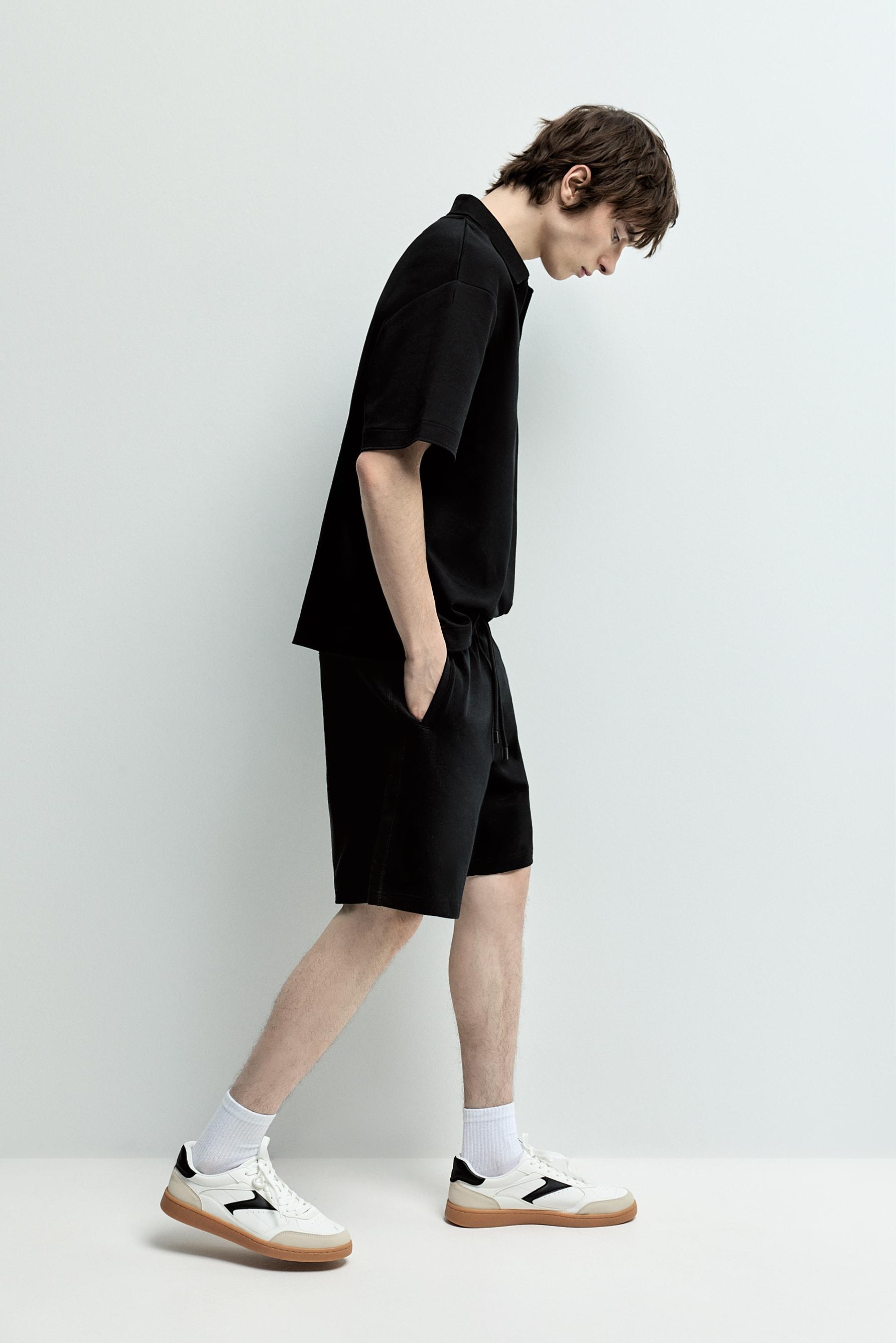 Interlock Bermuda shorts — BLACK