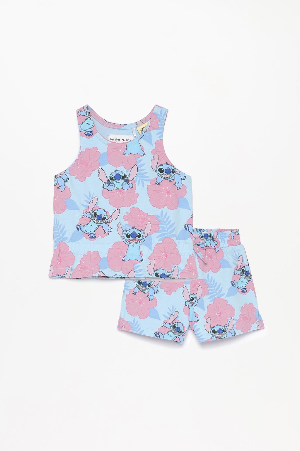 Conjunto Stitch ©Disney camiseta tirantes y short