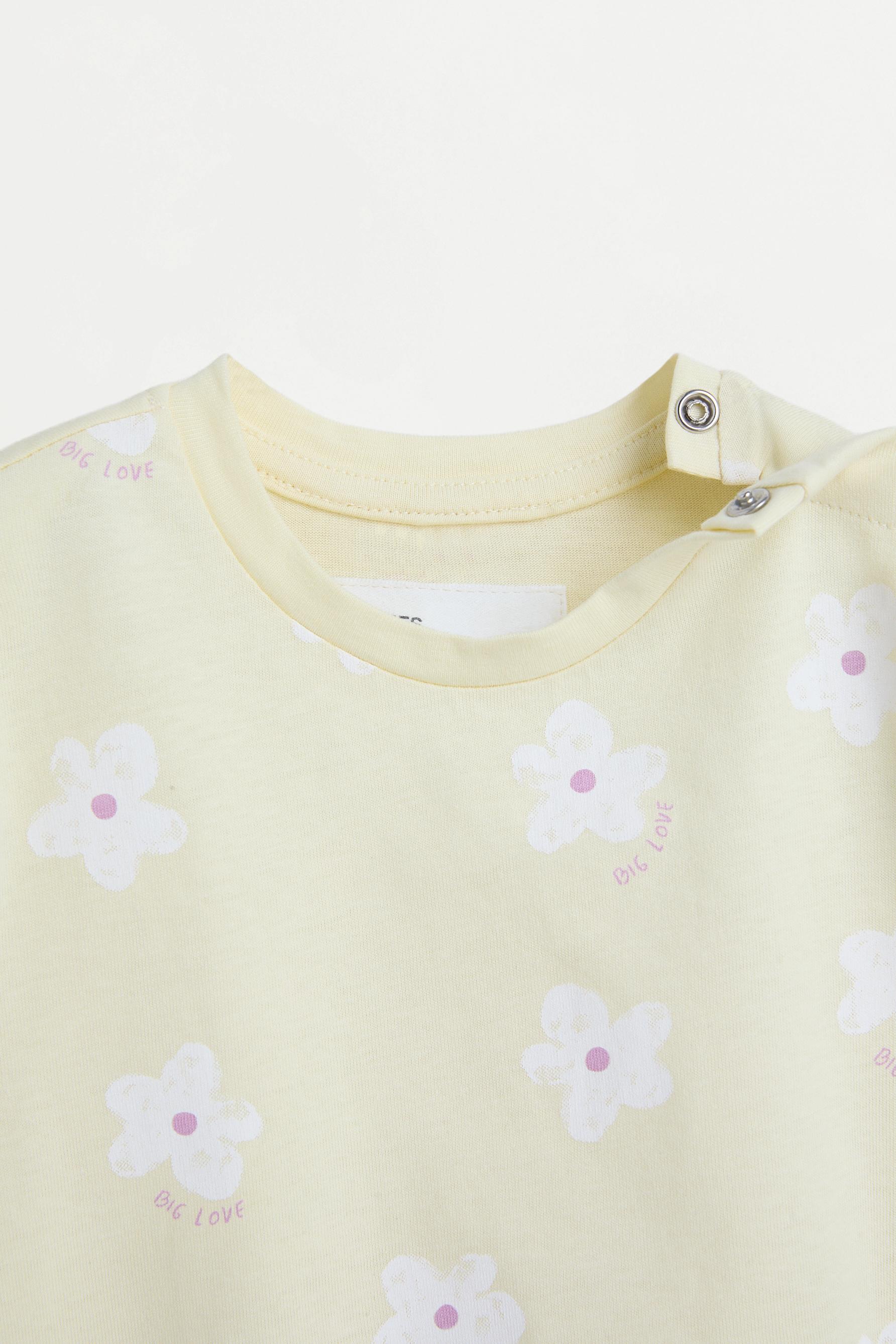 Printed sleepsuit — PASTEL YELLOW