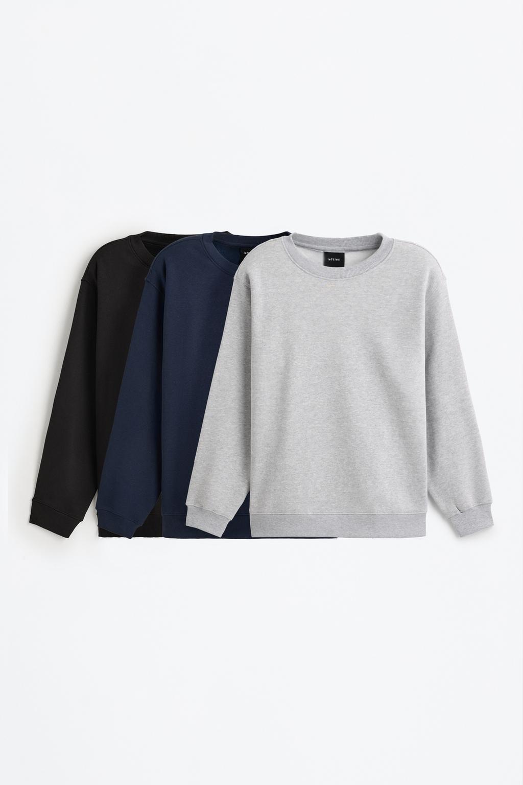 Pack 3 sudaderas básicas