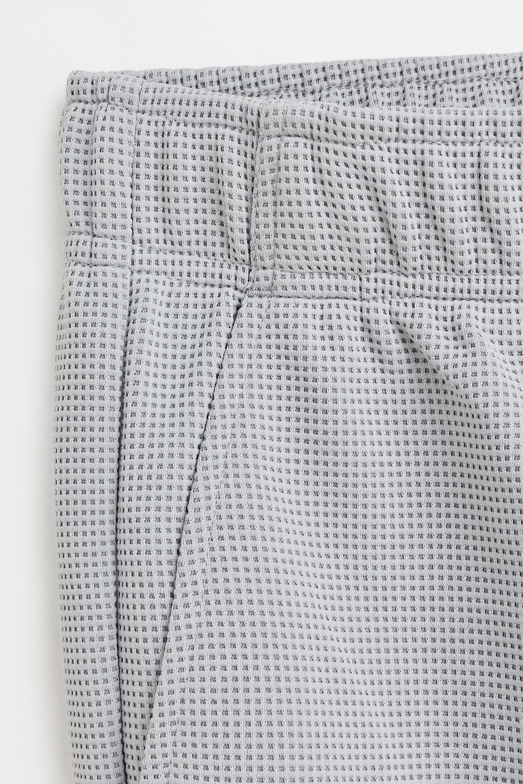 Textured tracksuit Bermuda shorts — PALE GREY