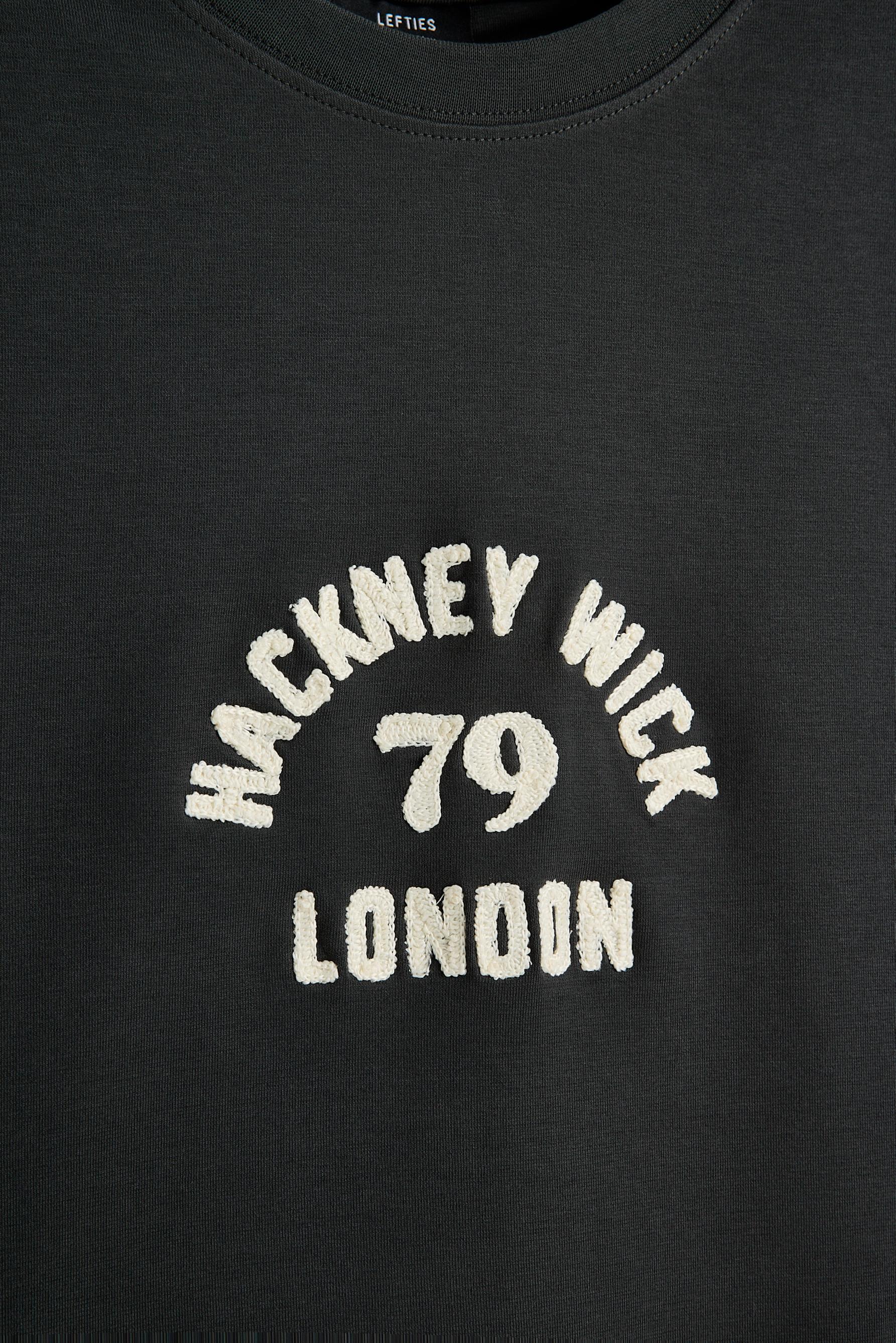 Embroidered interlock T-shirt — LEAD