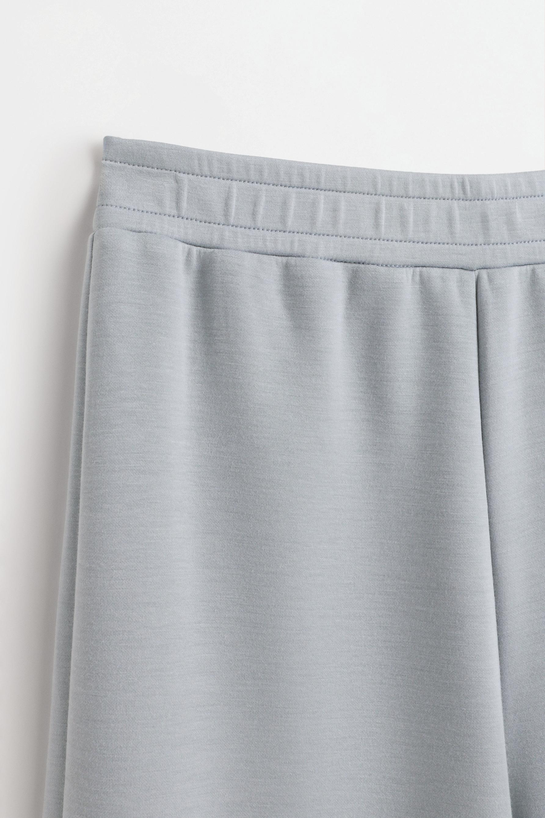 Viscose trousers with buttons — SAGE GREEN