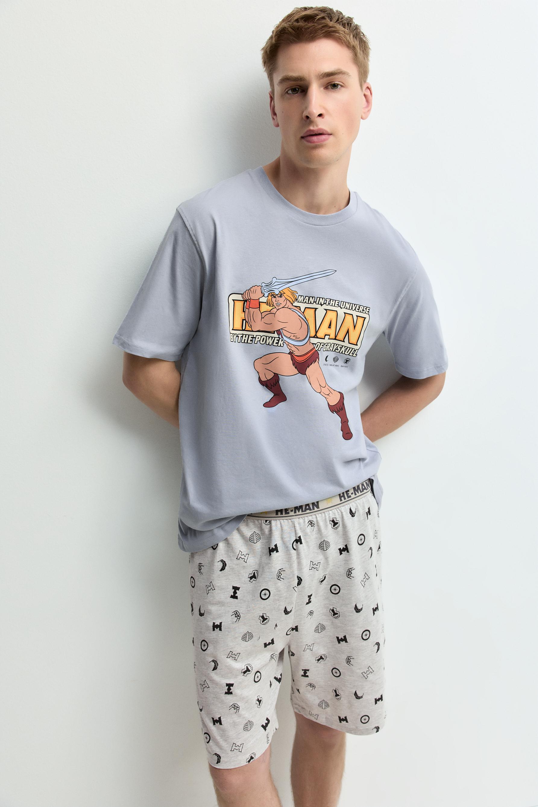He-Man ©Mattel short pyjamas — BLUE GREY
