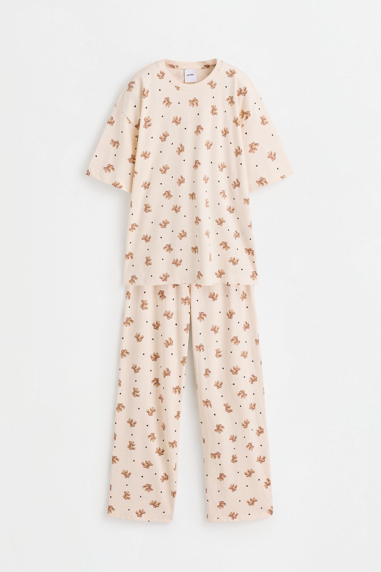 Printed pyjamas — PALE ECRU