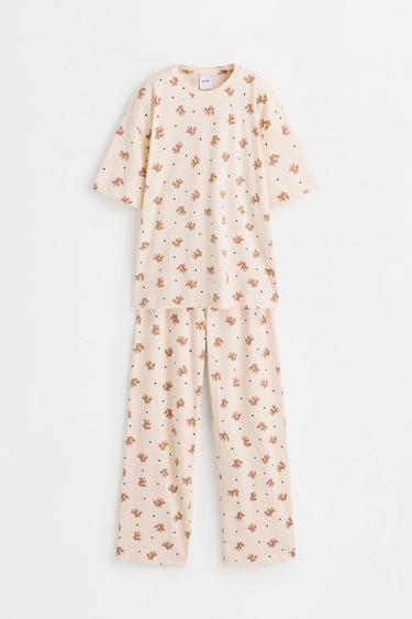 Printed pyjamas — PALE ECRU 6
