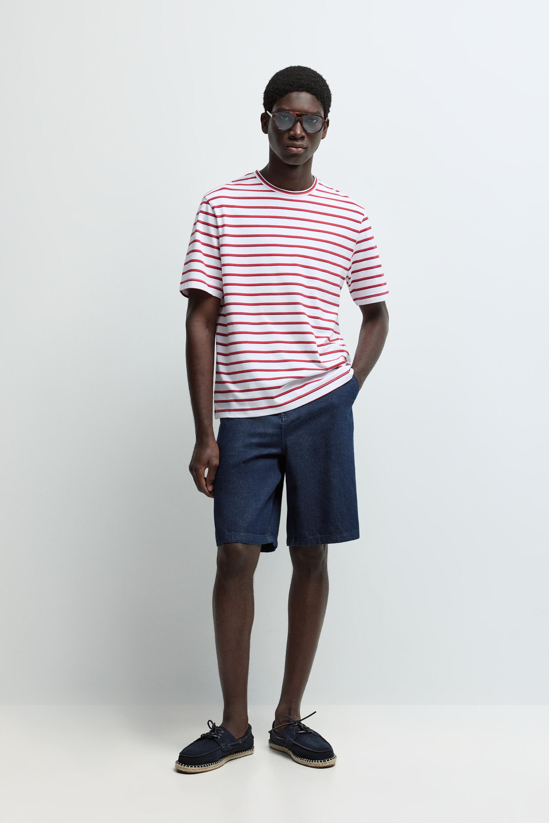 Striped T-shirt — OFF WHITE