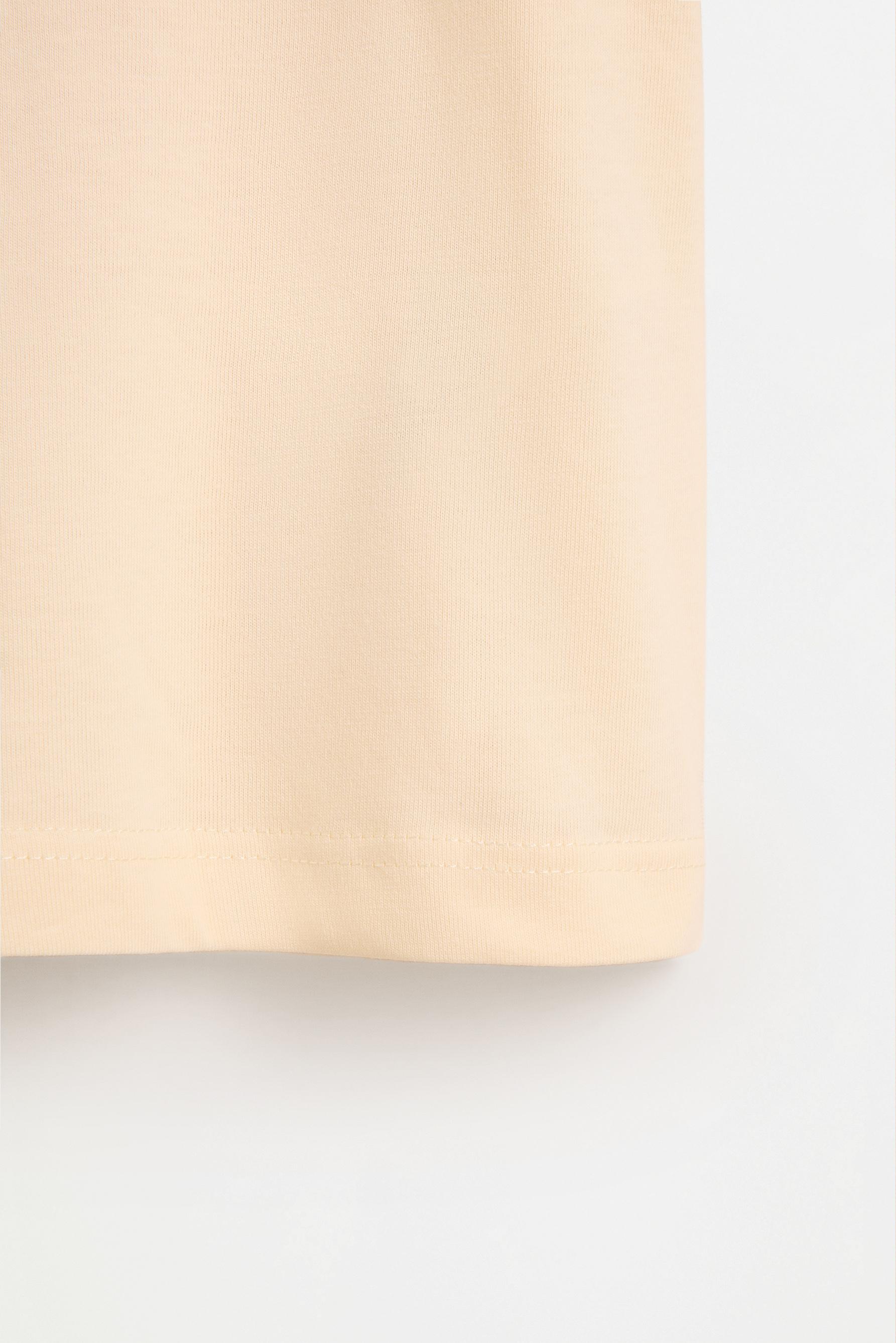 Raised print T-shirt — YELLOW