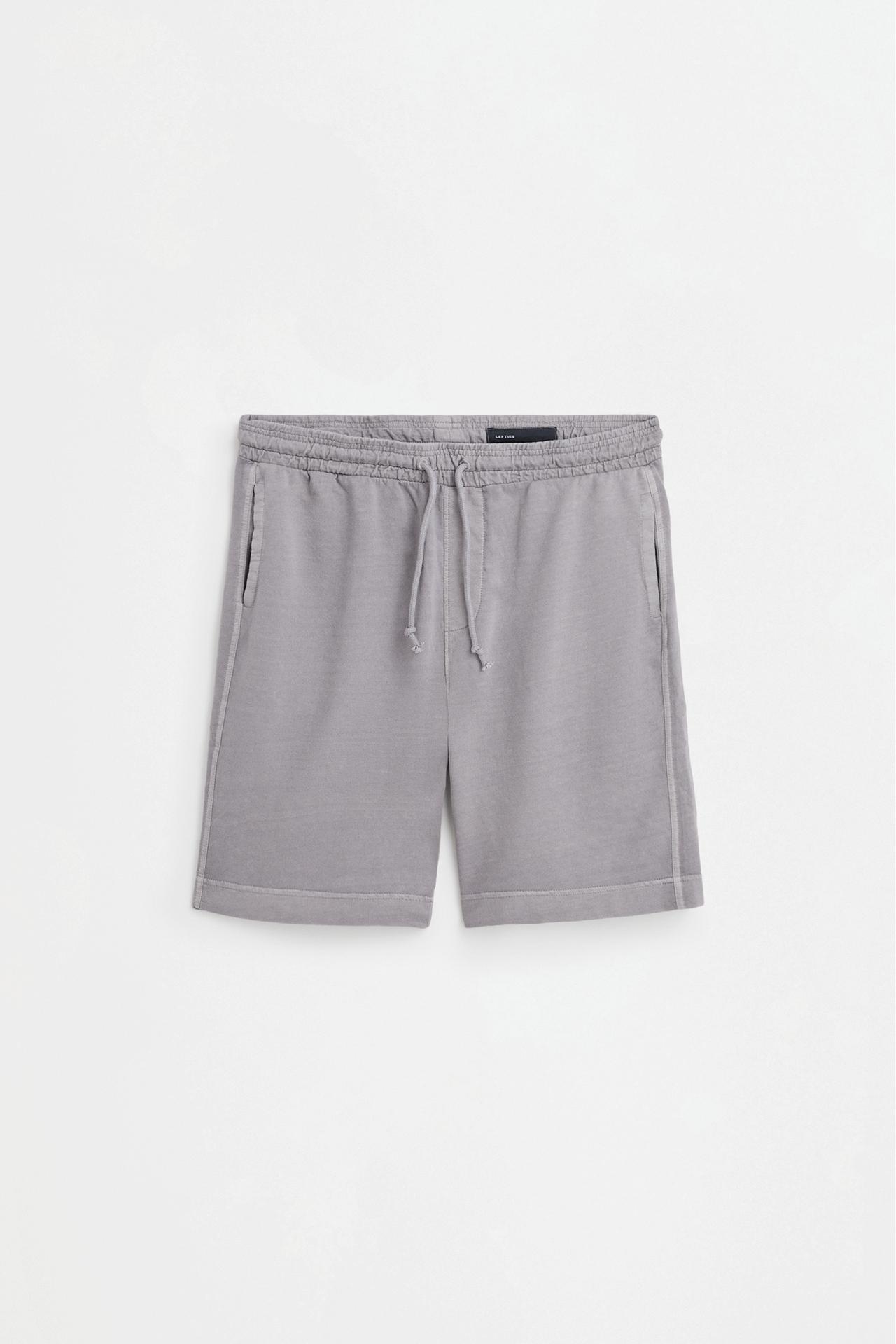 Faded-effect tracksuit Bermuda shorts — MEDIUM GREY