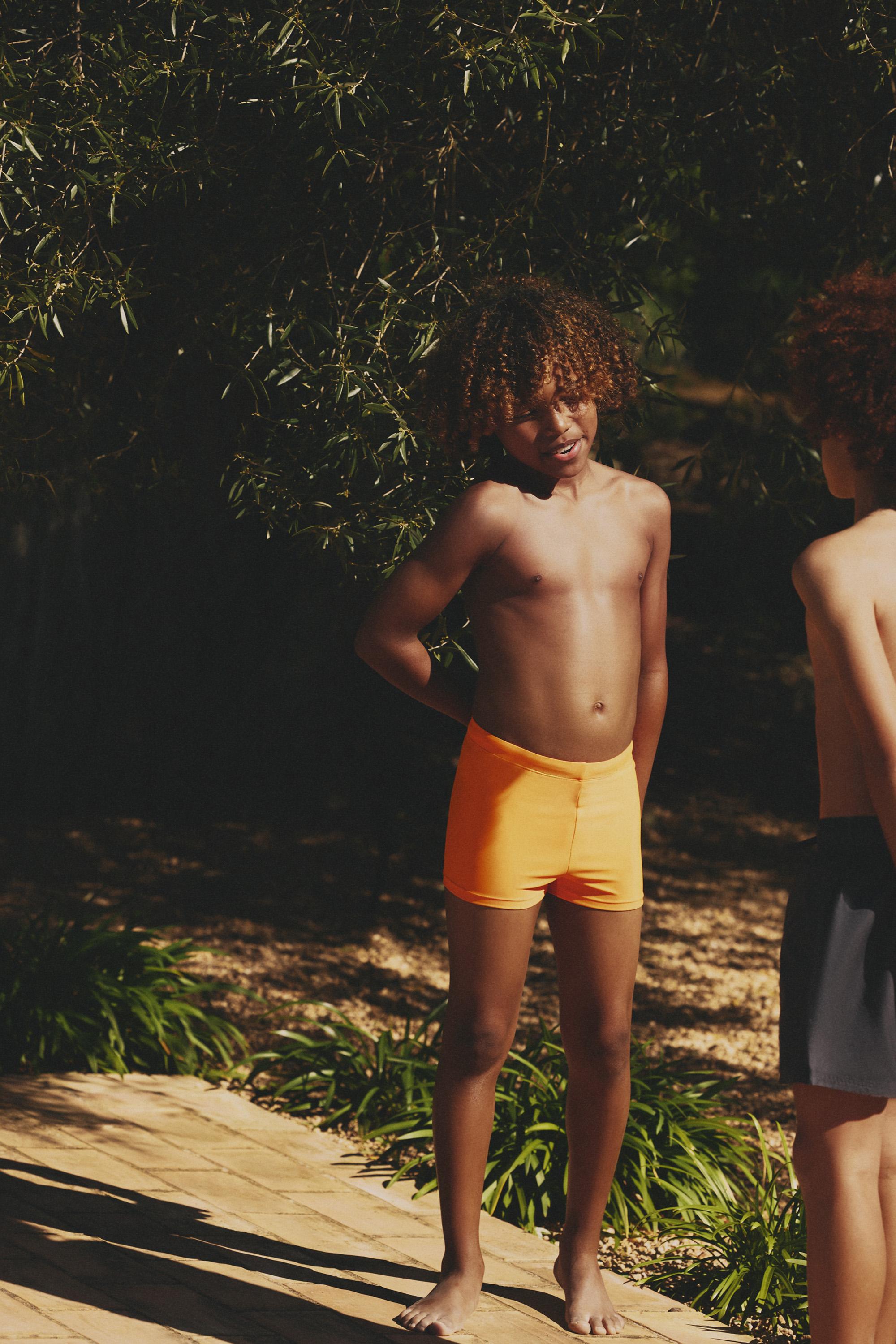 Boxer swimsuit — ORANGE