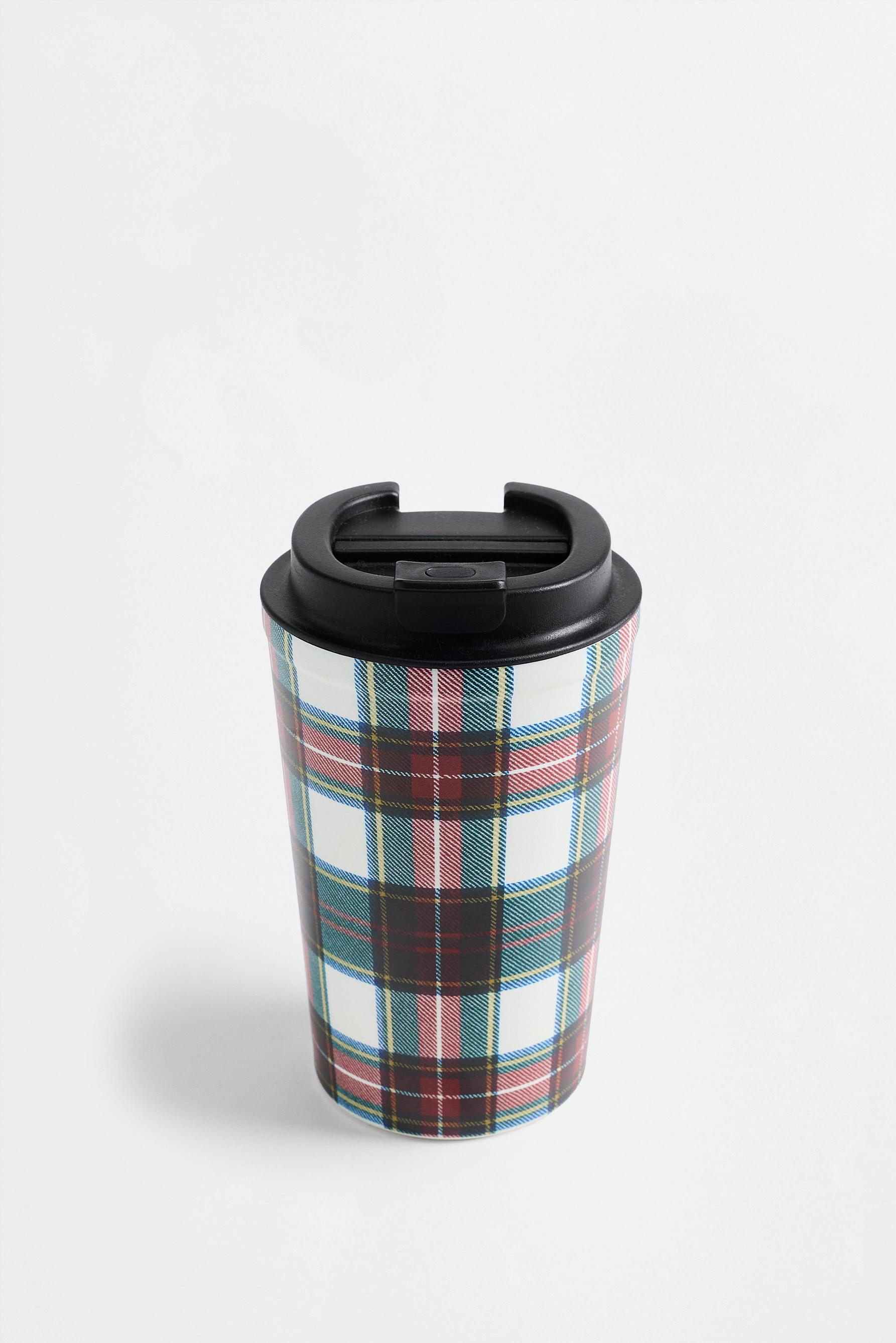 Vaso portable tartán