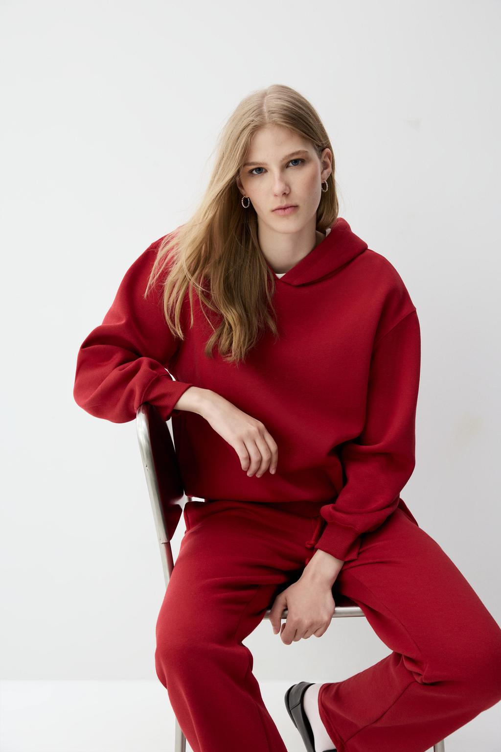 Sweatshirt de fato de treino com capuz