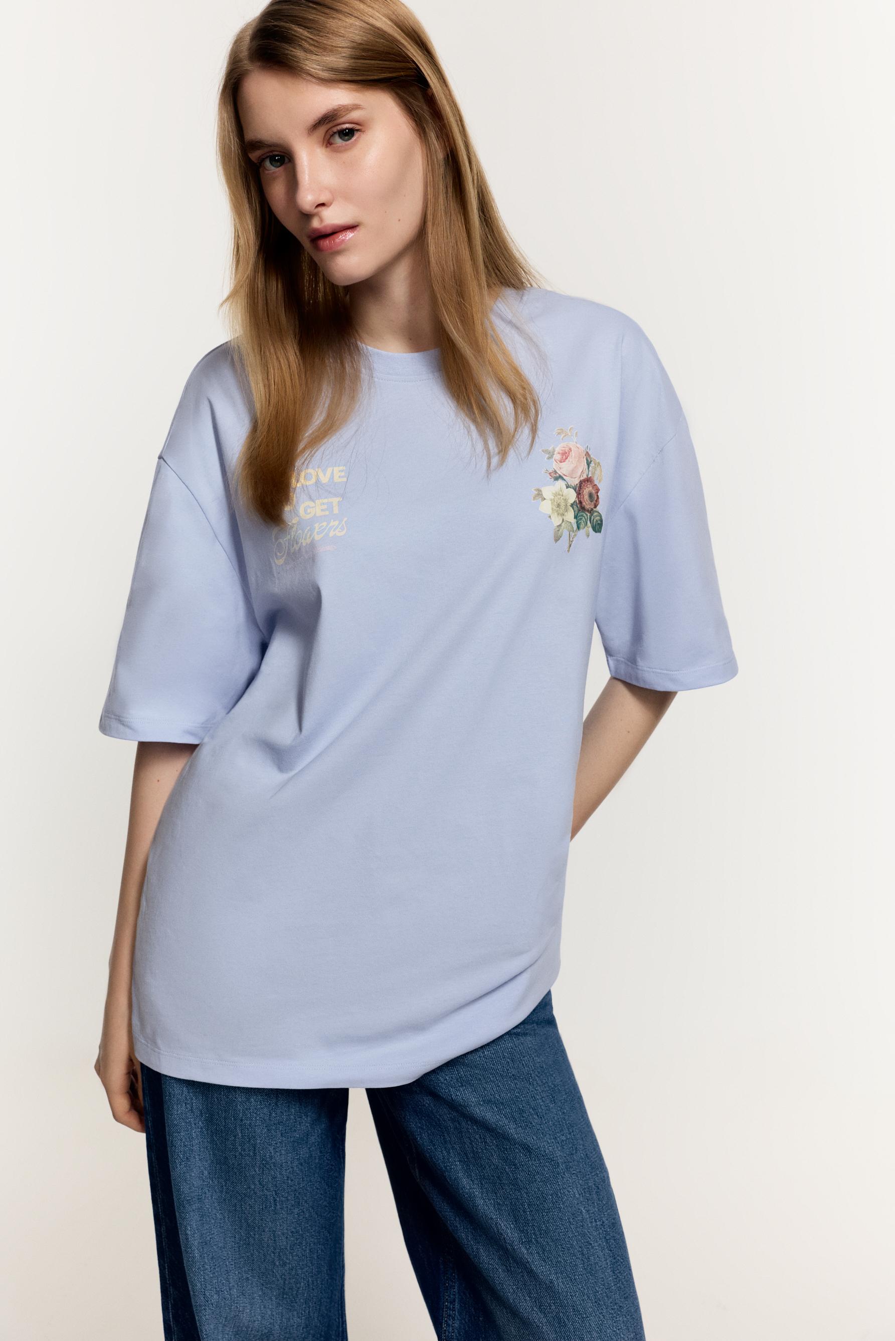 Camiseta oversize estampados