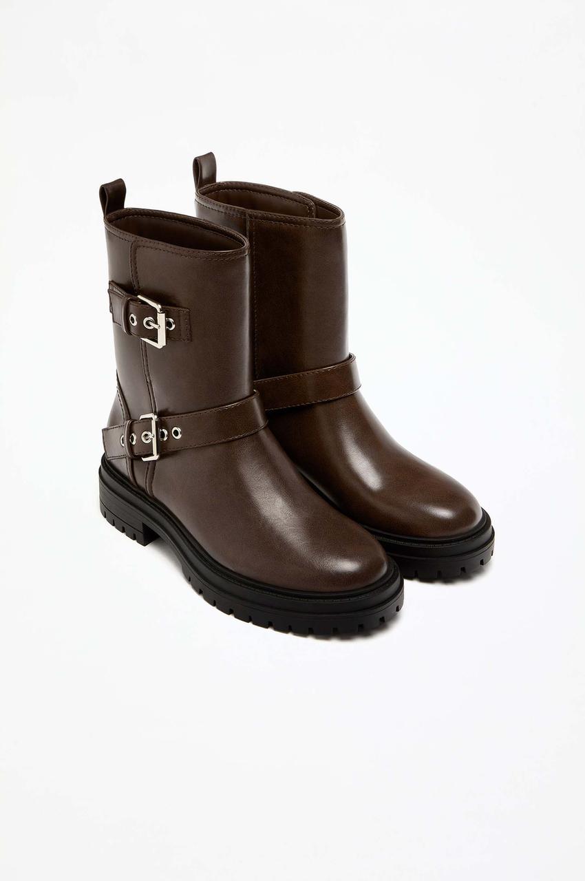 Botín doble hebilla Camisas Manga Corta Camisas ROPA