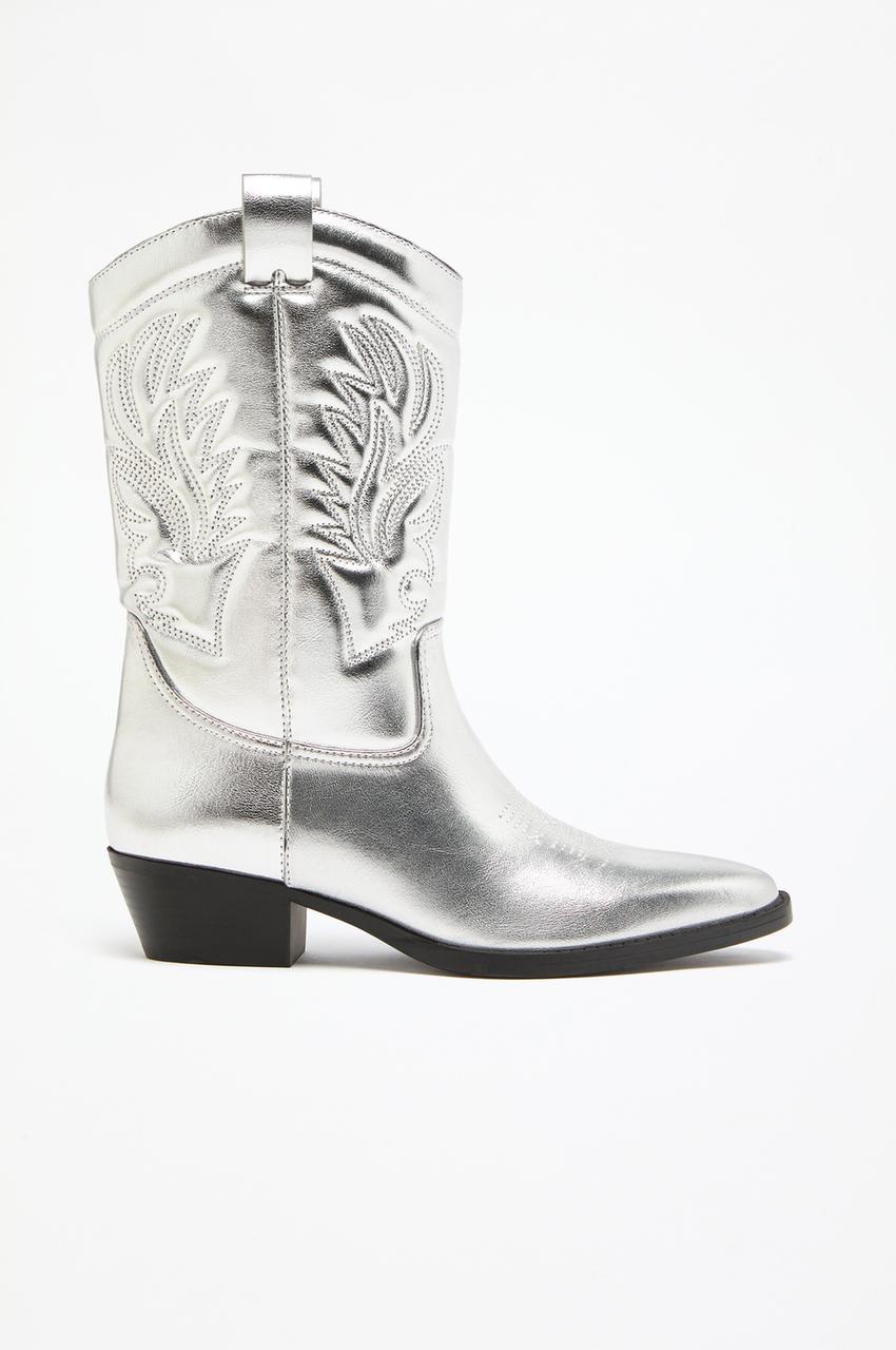 Botas Cowboy Beige Lefties Botas Lefties Cowboy Botas Casual De