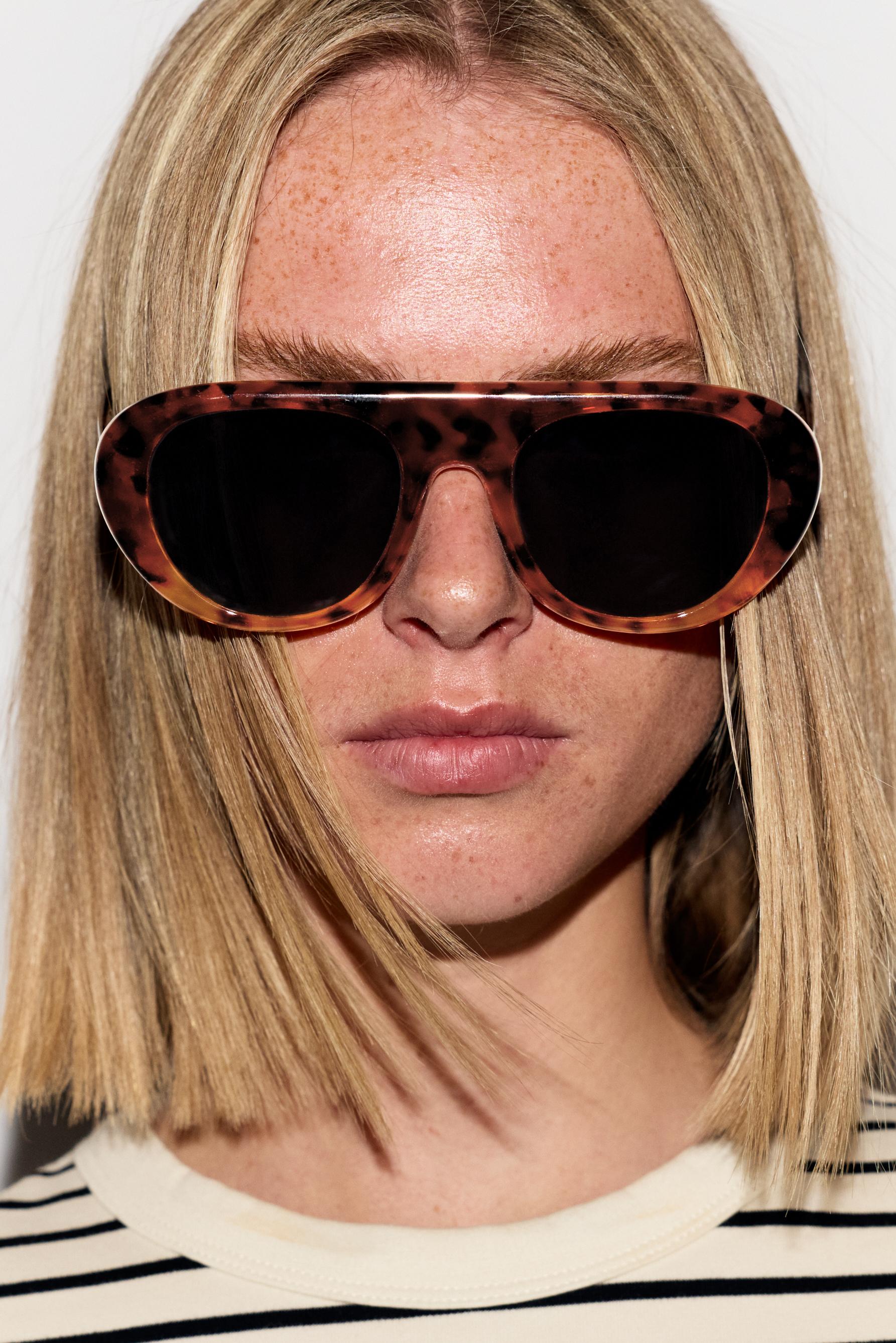 Gafas aviador efecto carey