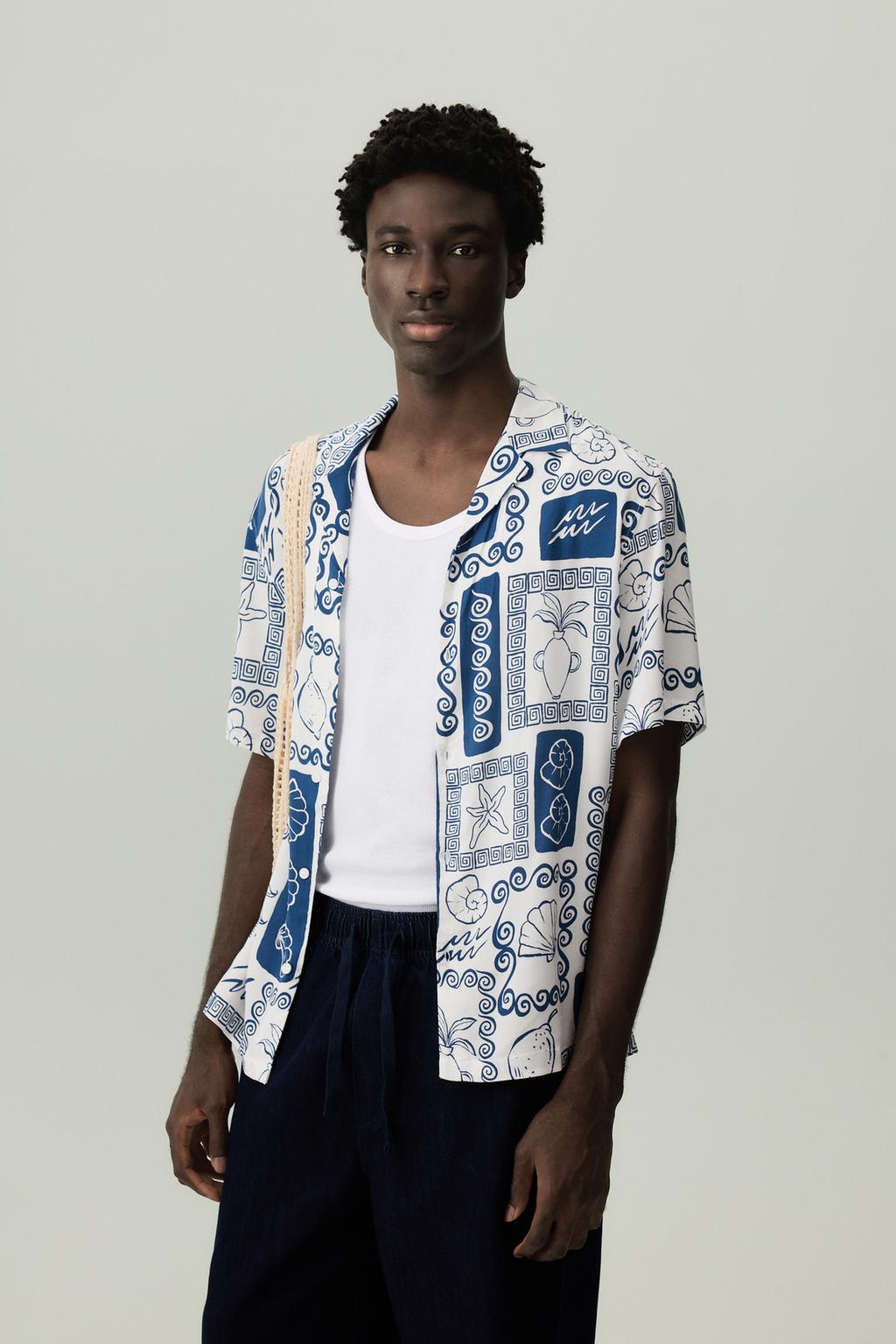 Printed resort shirt