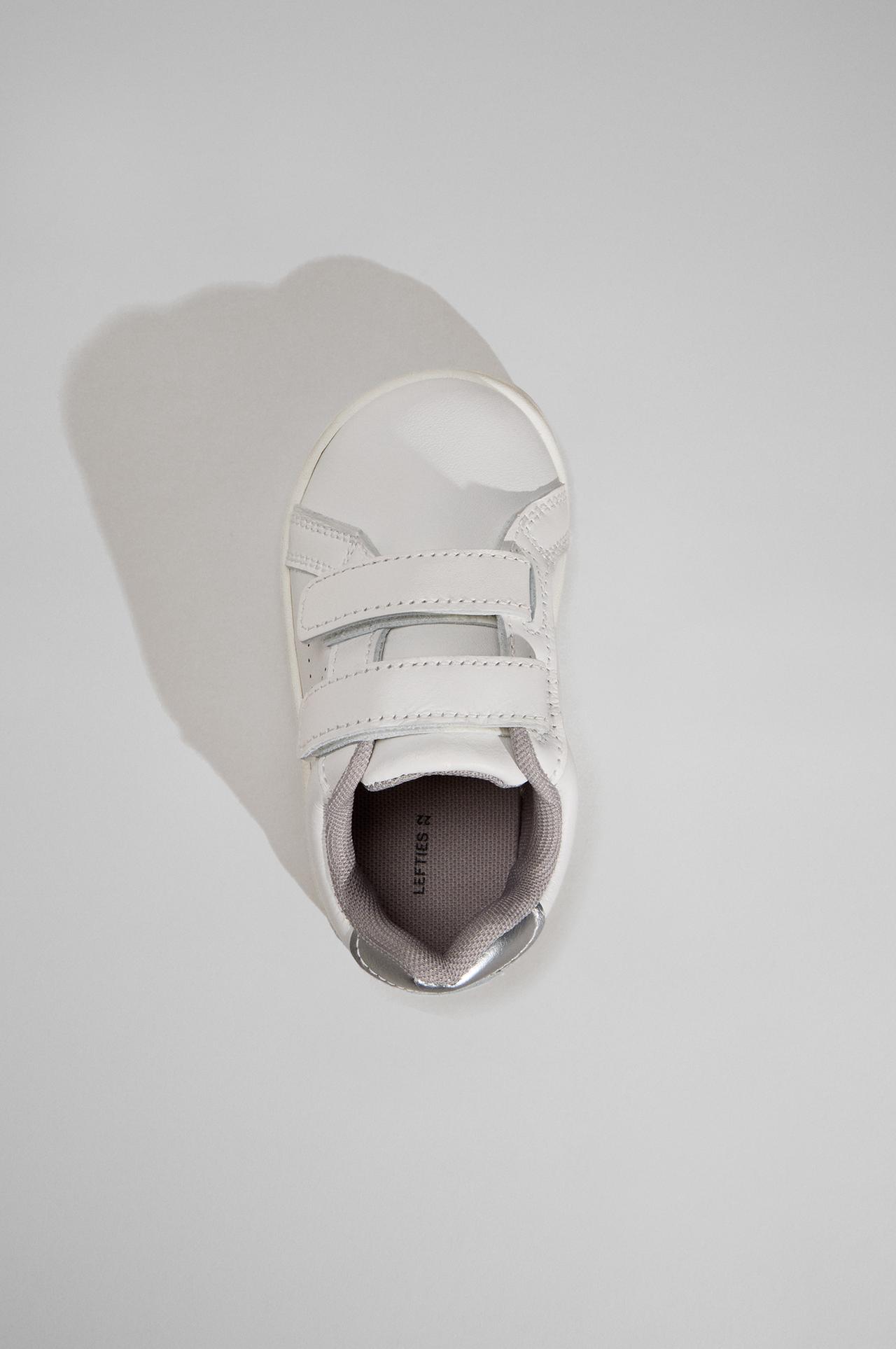 Barefoot leather sneakers — WHITE