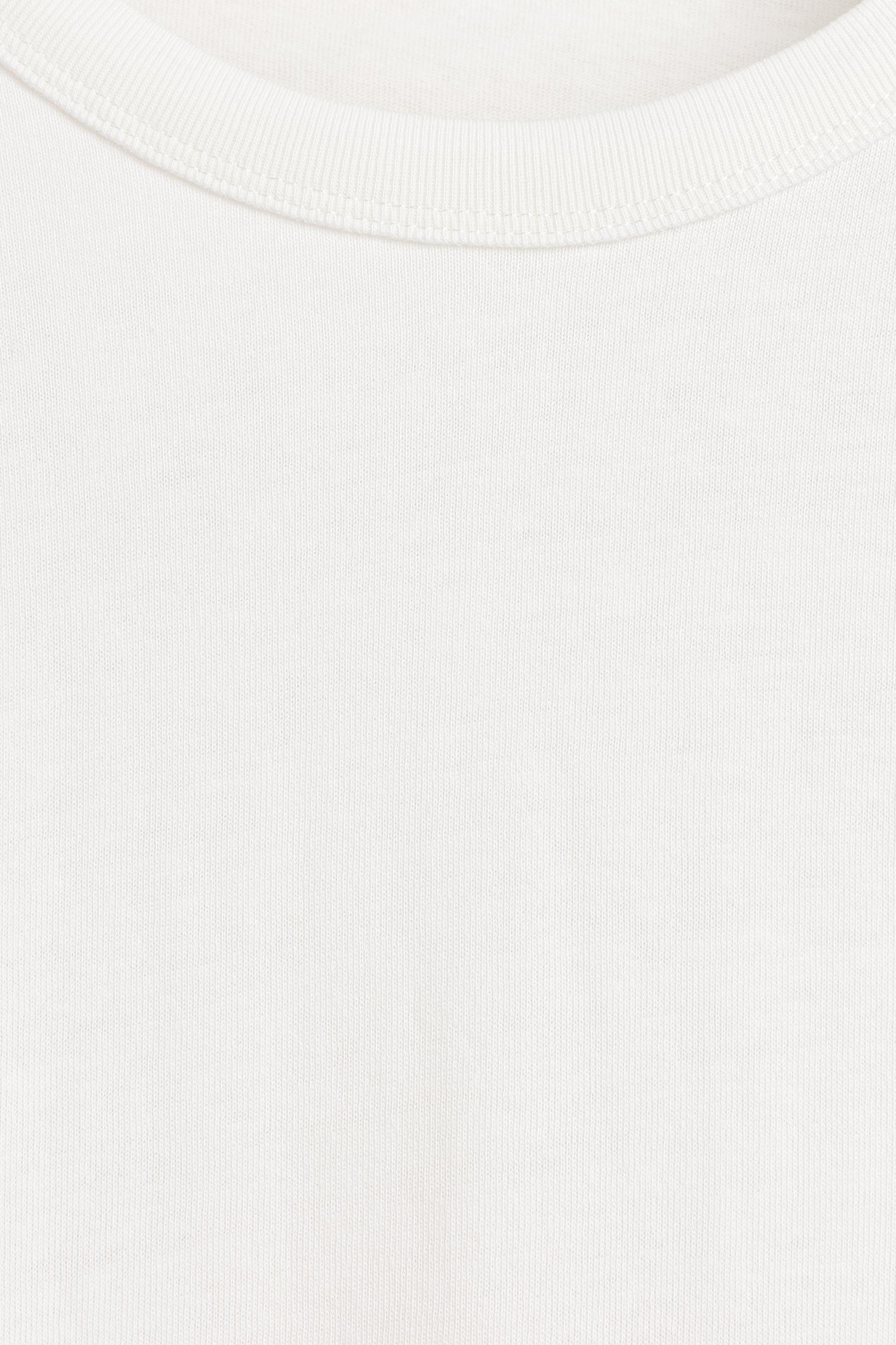 Medium-weight jersey long sleeve T-shirt — OFF WHITE