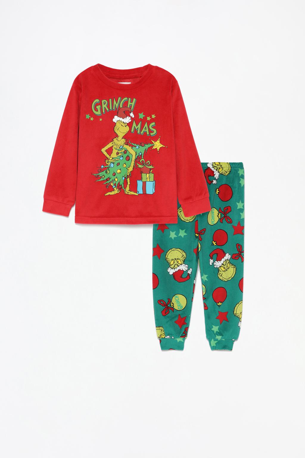 Bebé | Pijama aterciopelado El Grinch TM & © 2024 DSE