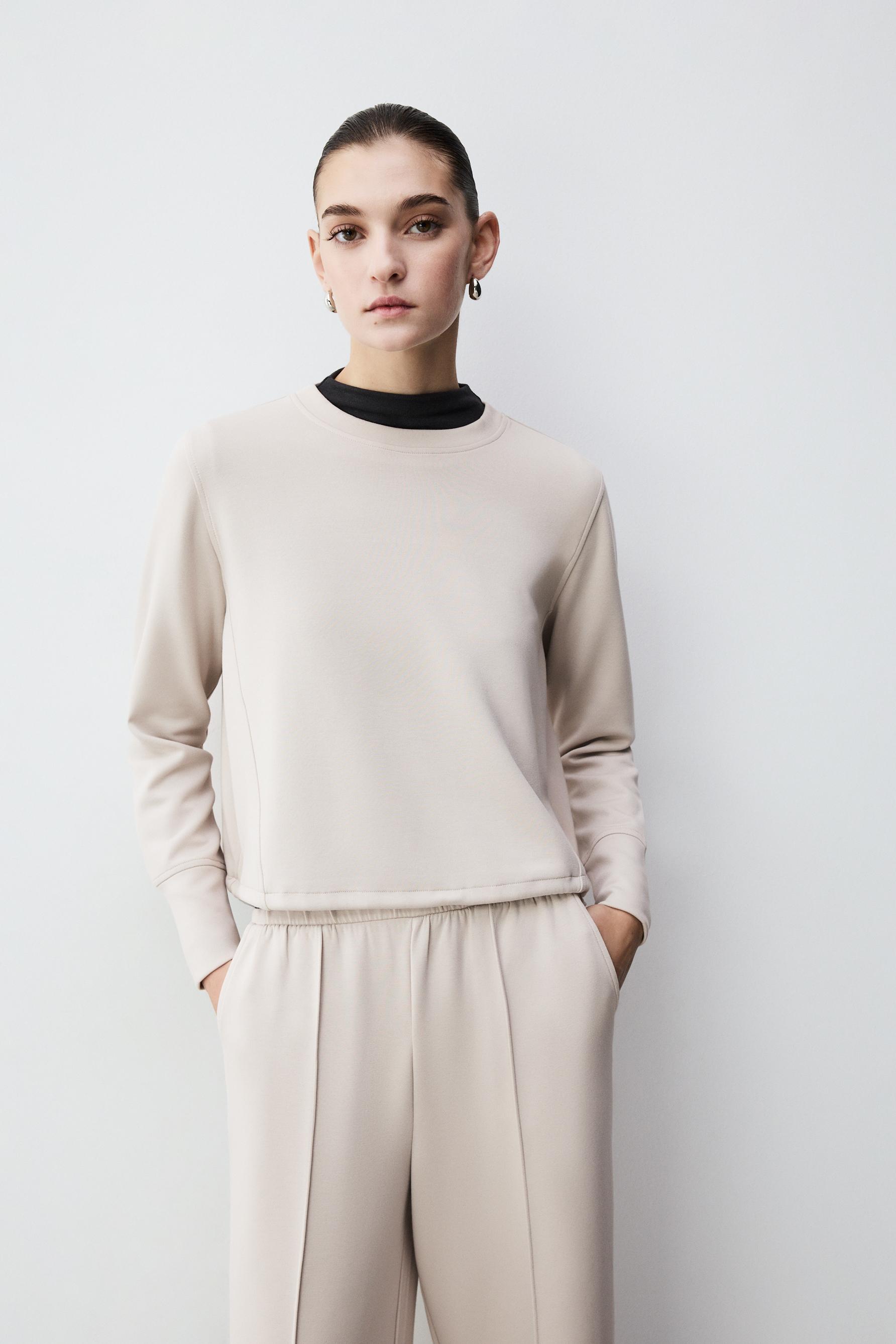 Sudadera felpa fluida