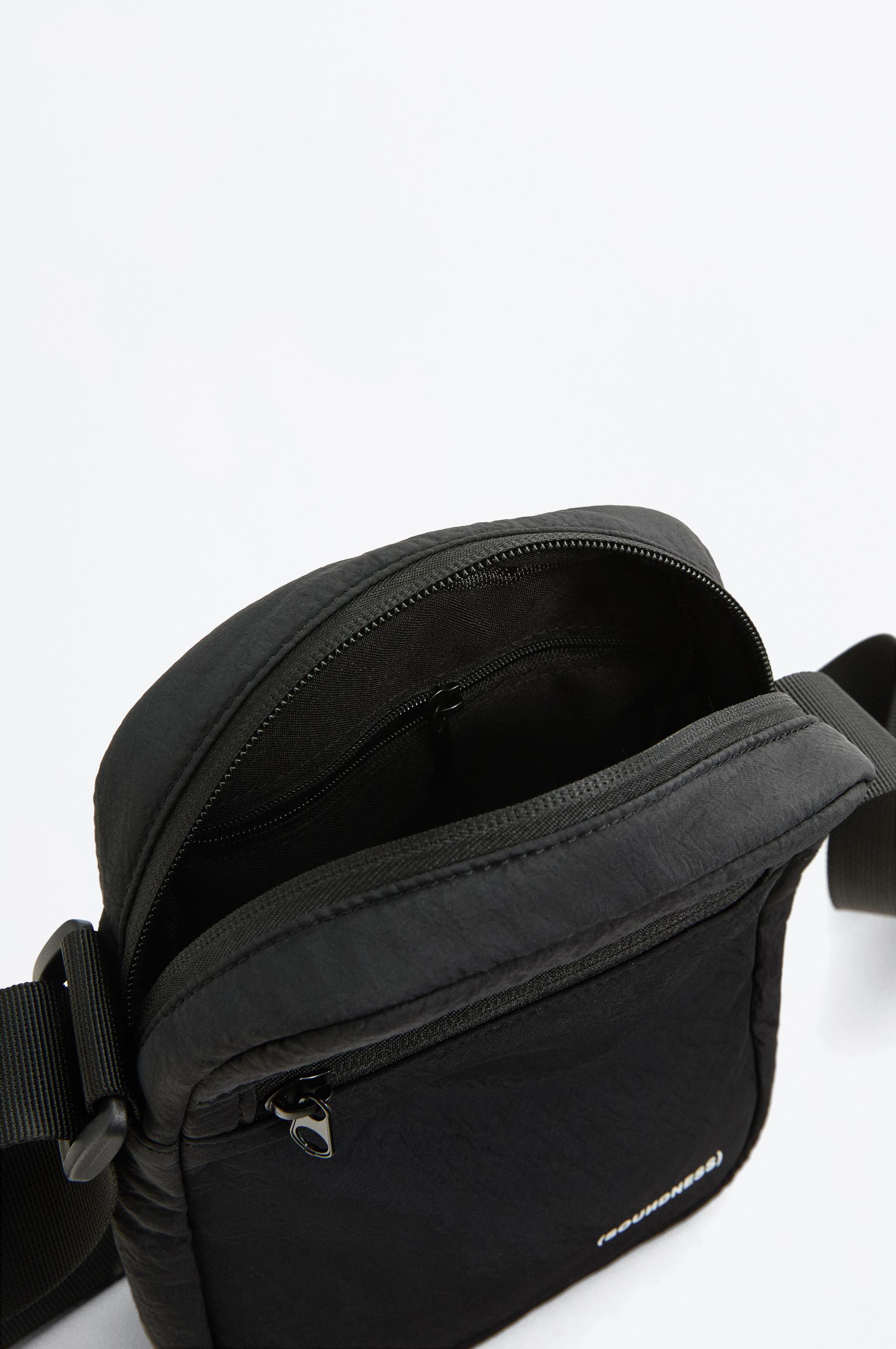 Soundness Nylon Crossbody Bag — BLACK