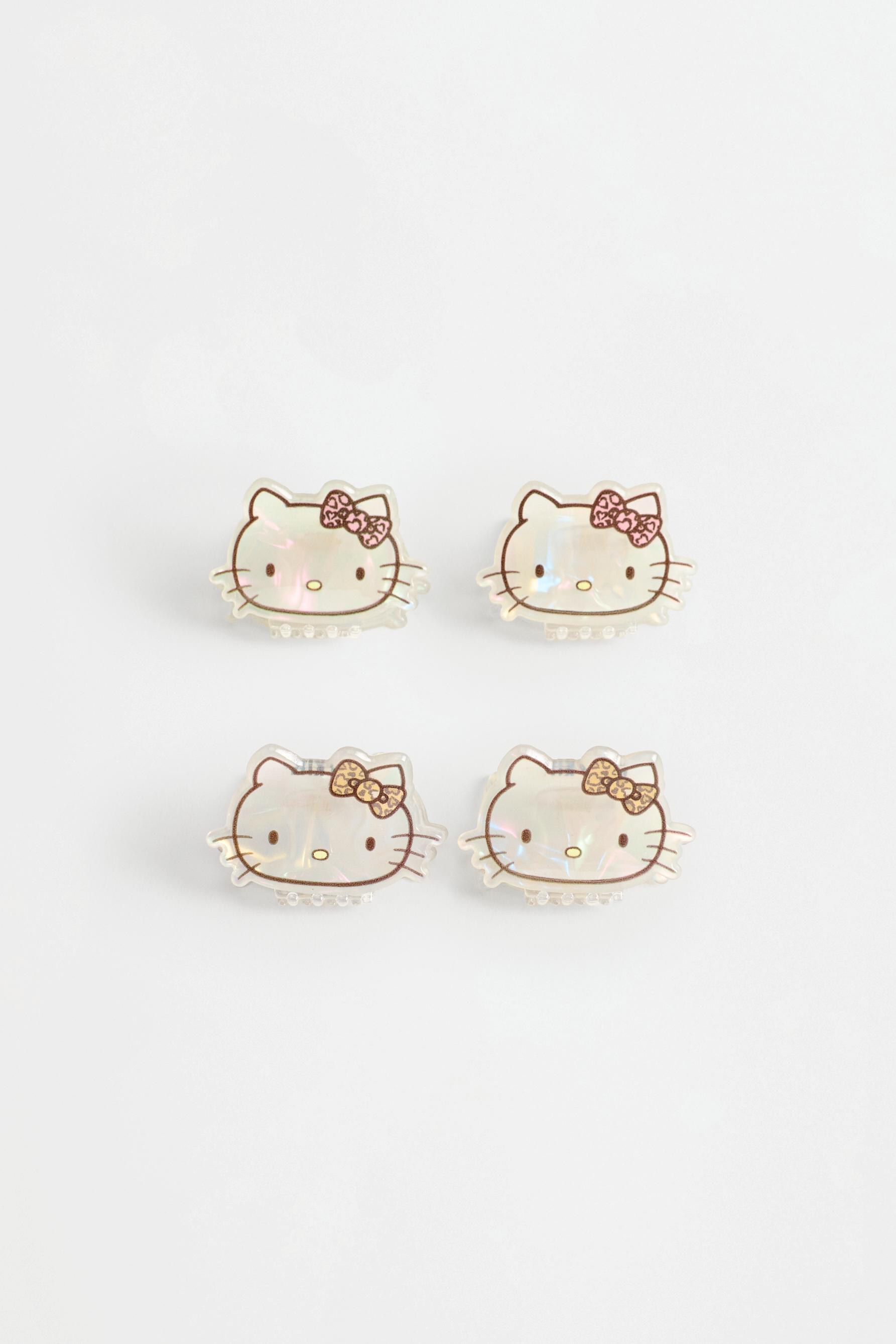 Hello Kitty ©SANRIO Hair Clips (Pack of 4) — WHITE