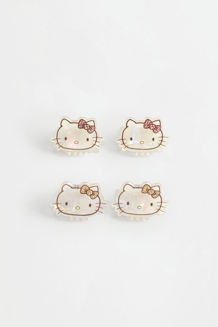 Hello Kitty ©SANRIO Hair Clips (Pack of 4) — WHITE