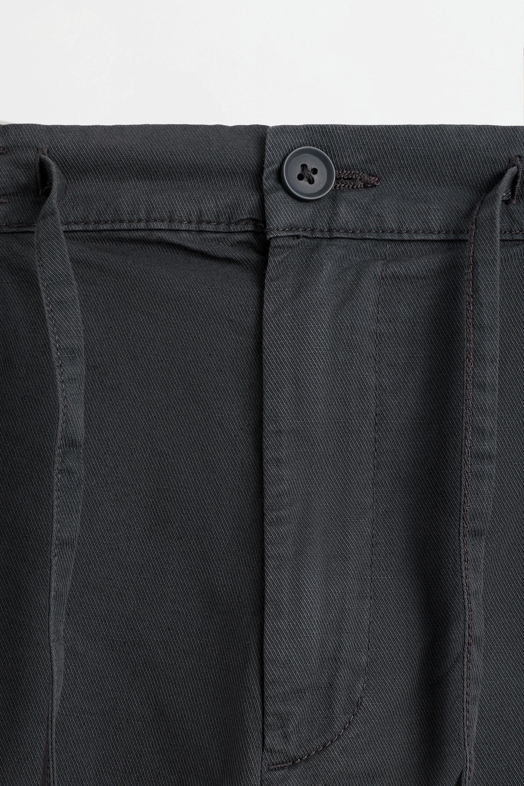 Linen blend joggers — ANTHRACITE GREY