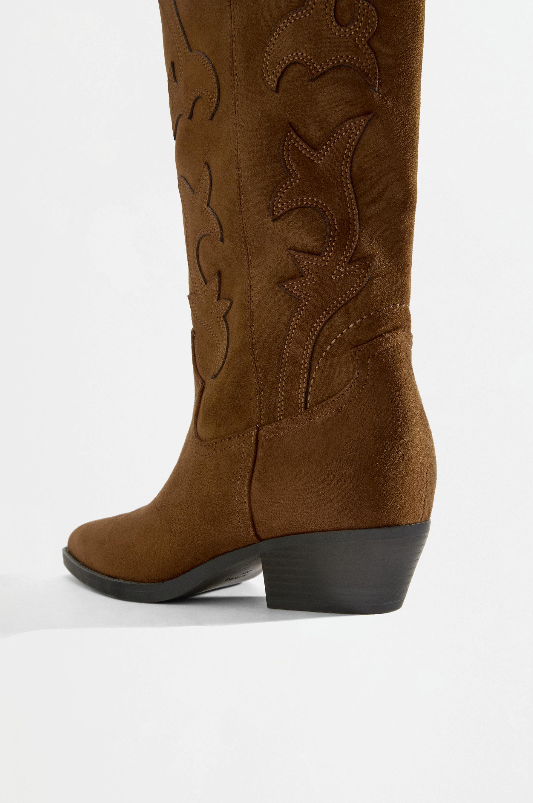 Tall western boots — LEATHER