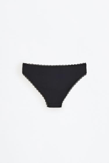 Pack of 3 pairs of classic microfibre briefs — BLACK 8