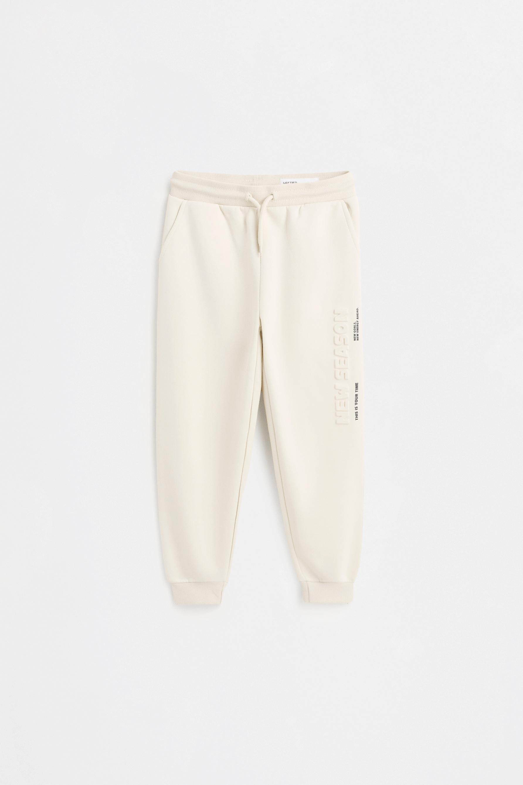 Printed tracksuit trousers — GREY