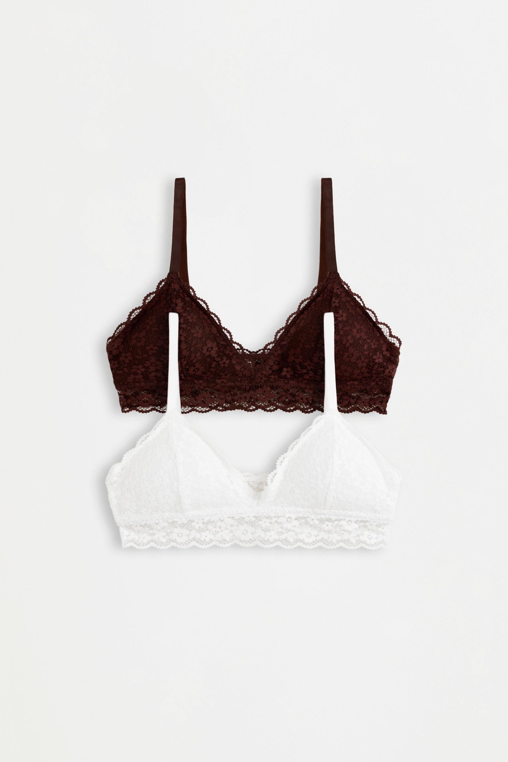 Pack of 2 lace tops — WHITE