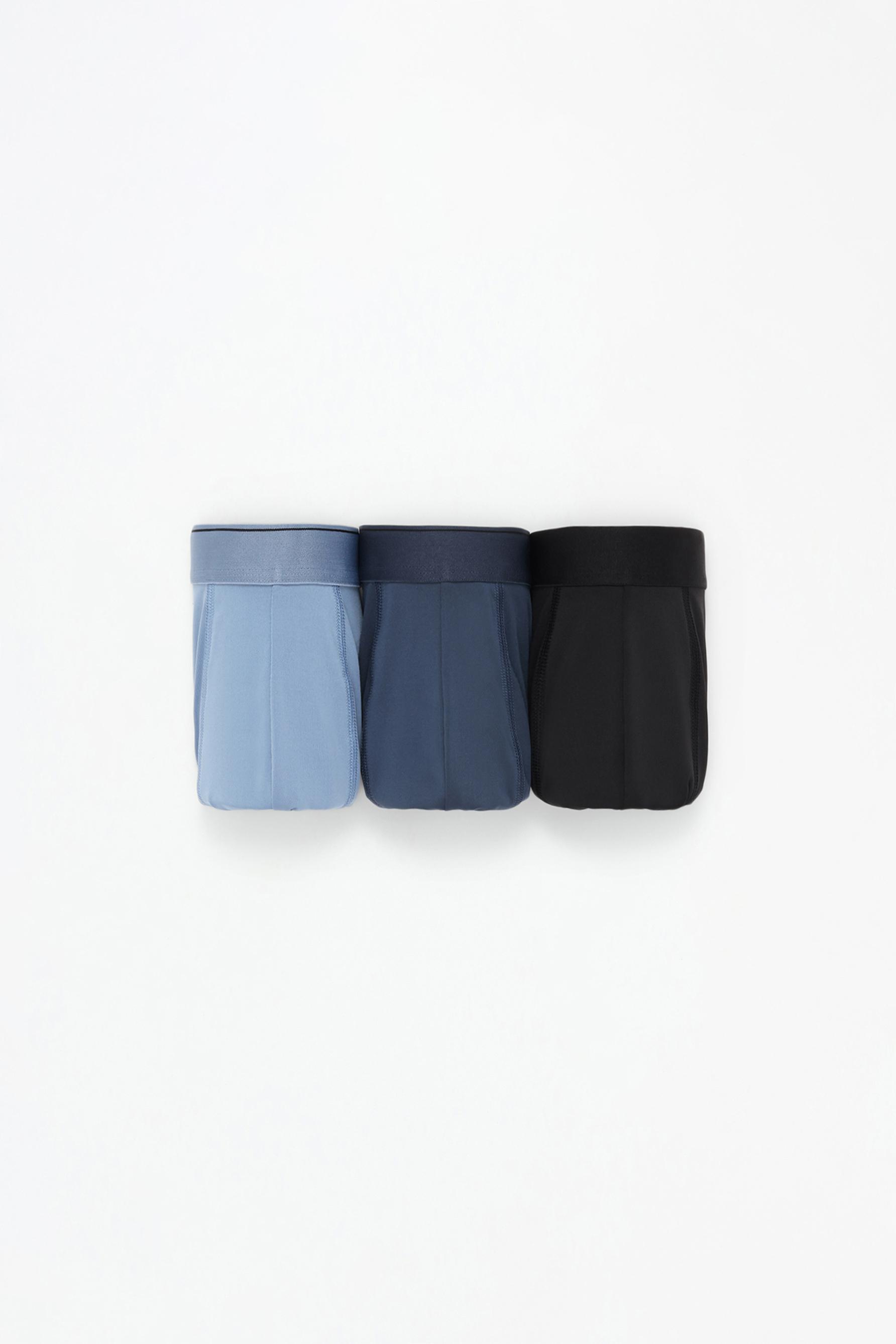 Microfibre boxers (Pack 3) — SKY BLUE