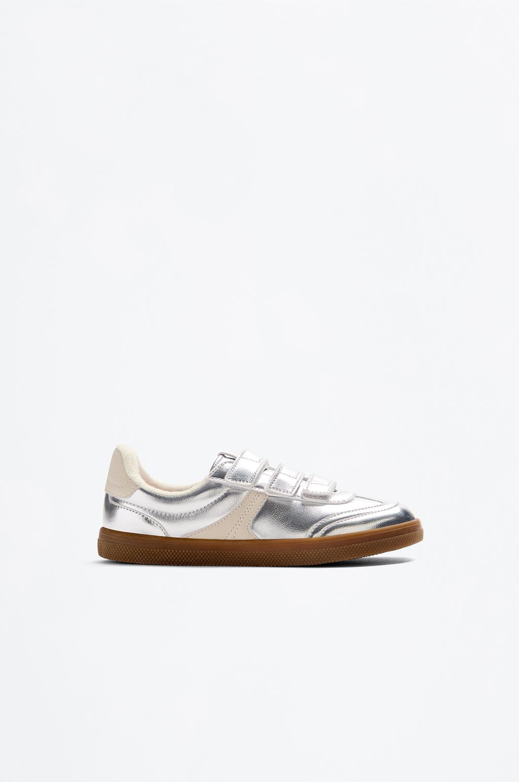 Sneakers laminate argentate