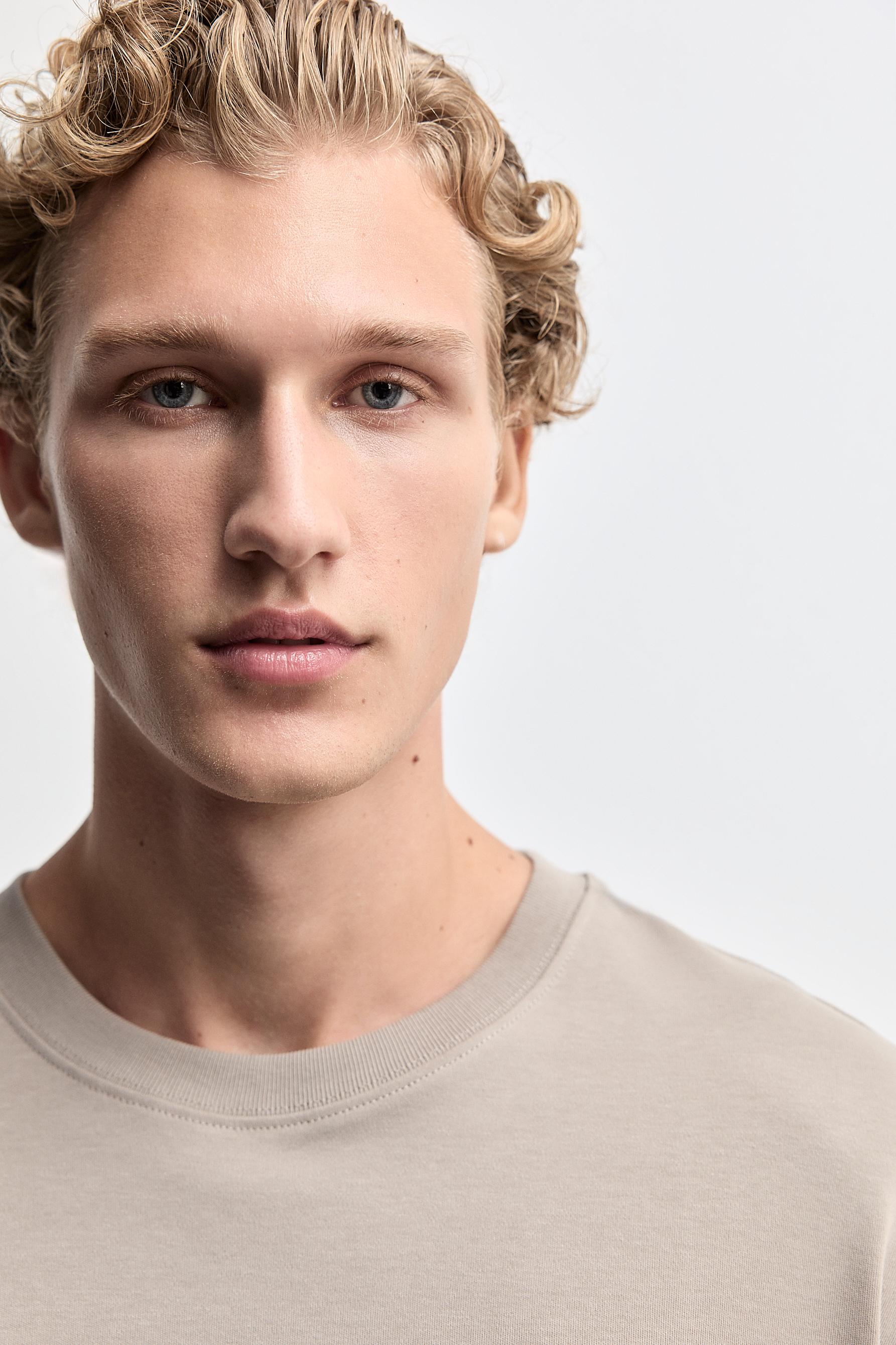 Long sleeve interlock T-shirt — TAUPE BROWN