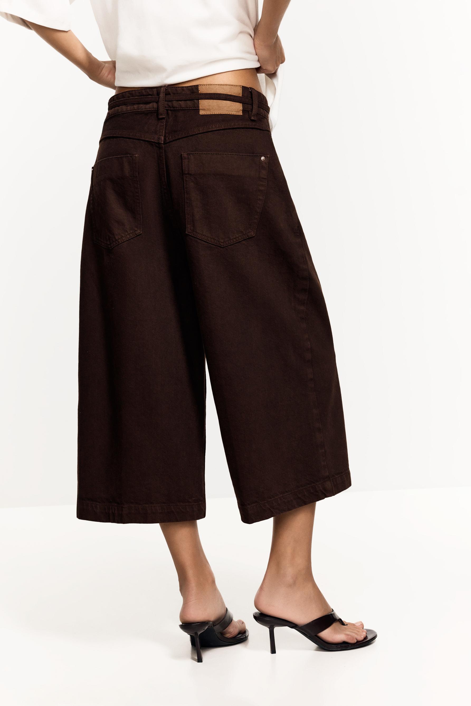 Denim Jorts — CHOCOLATE