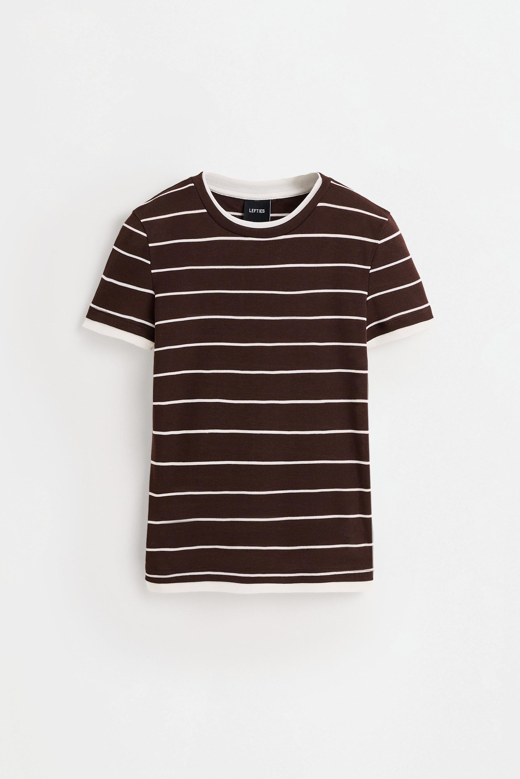 Striped T-shirt — CHOCOLATE