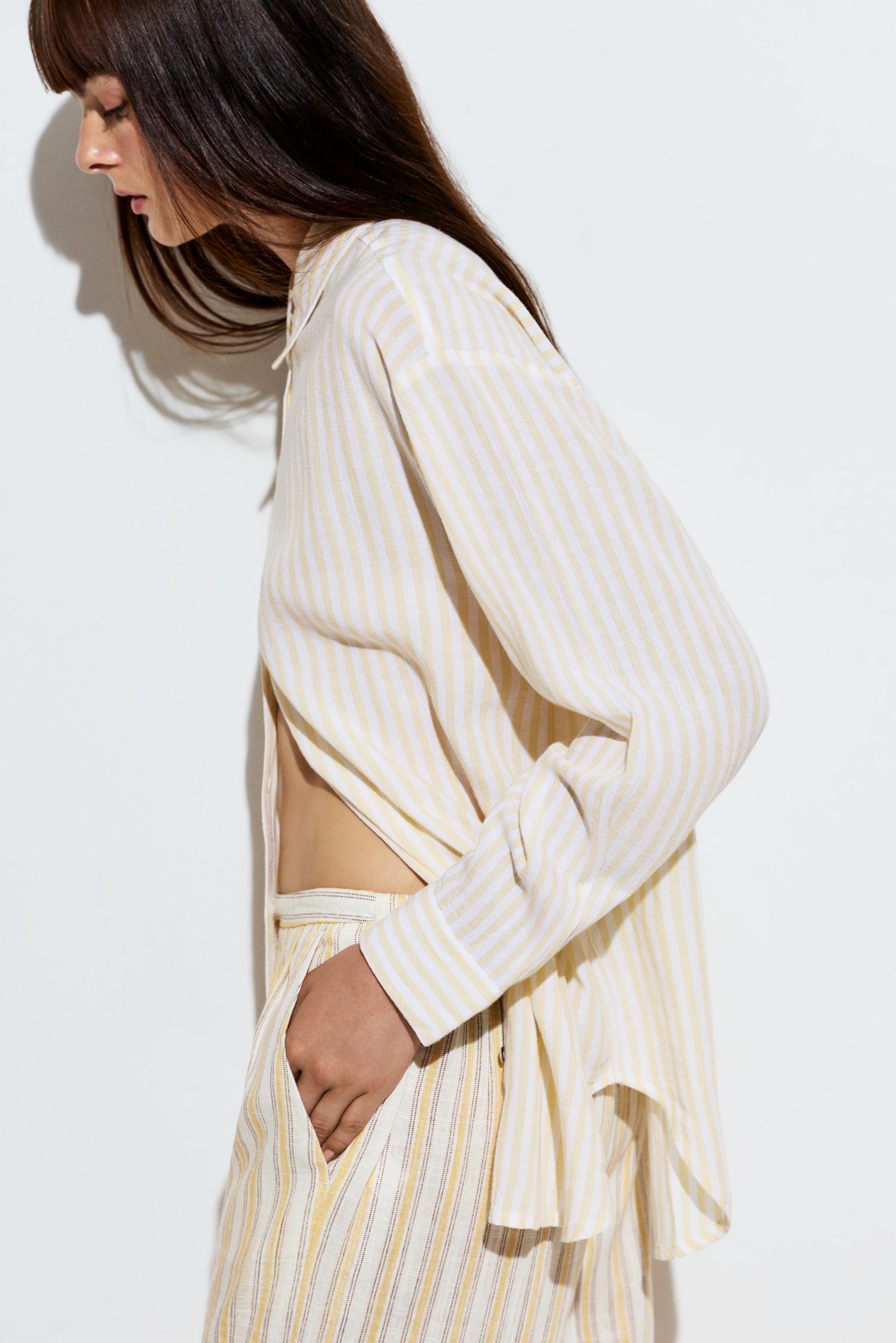Oversize rustic shirt — YELLOW