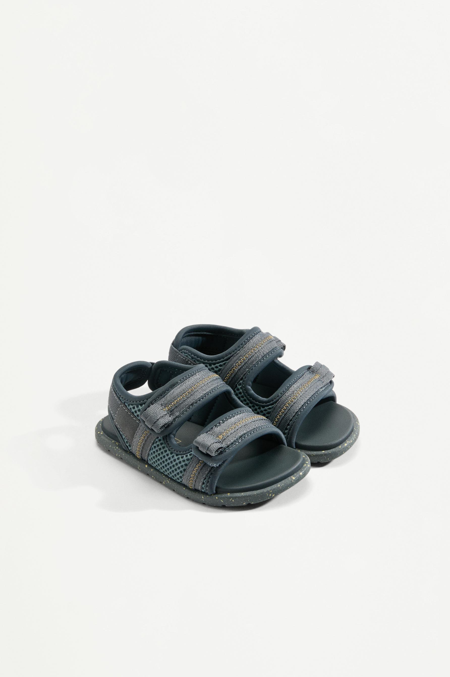 Barefoot adventure sandals — PETROL BLUE
