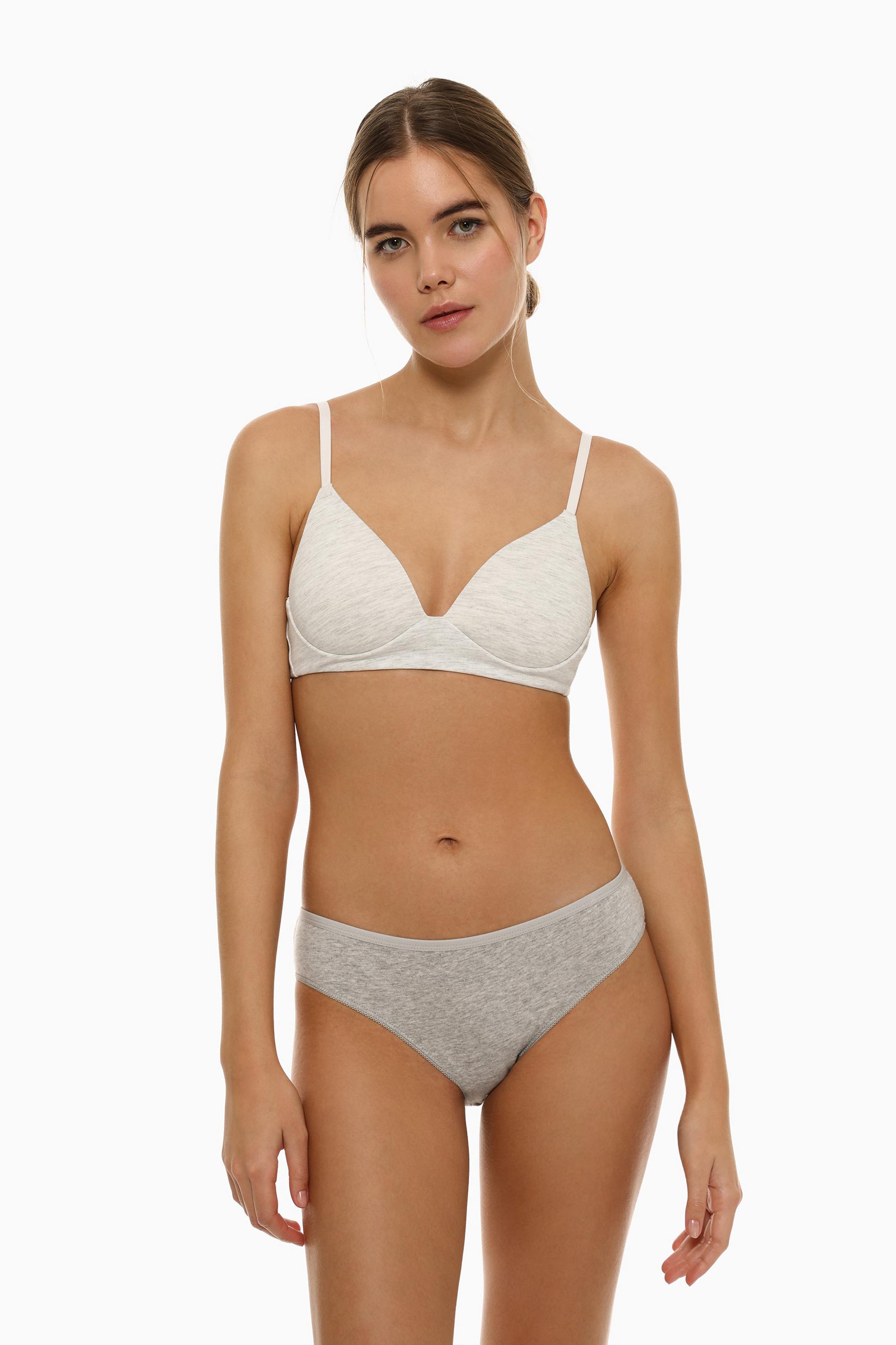 Pack of 5 pairs of classic briefs. — GREY
