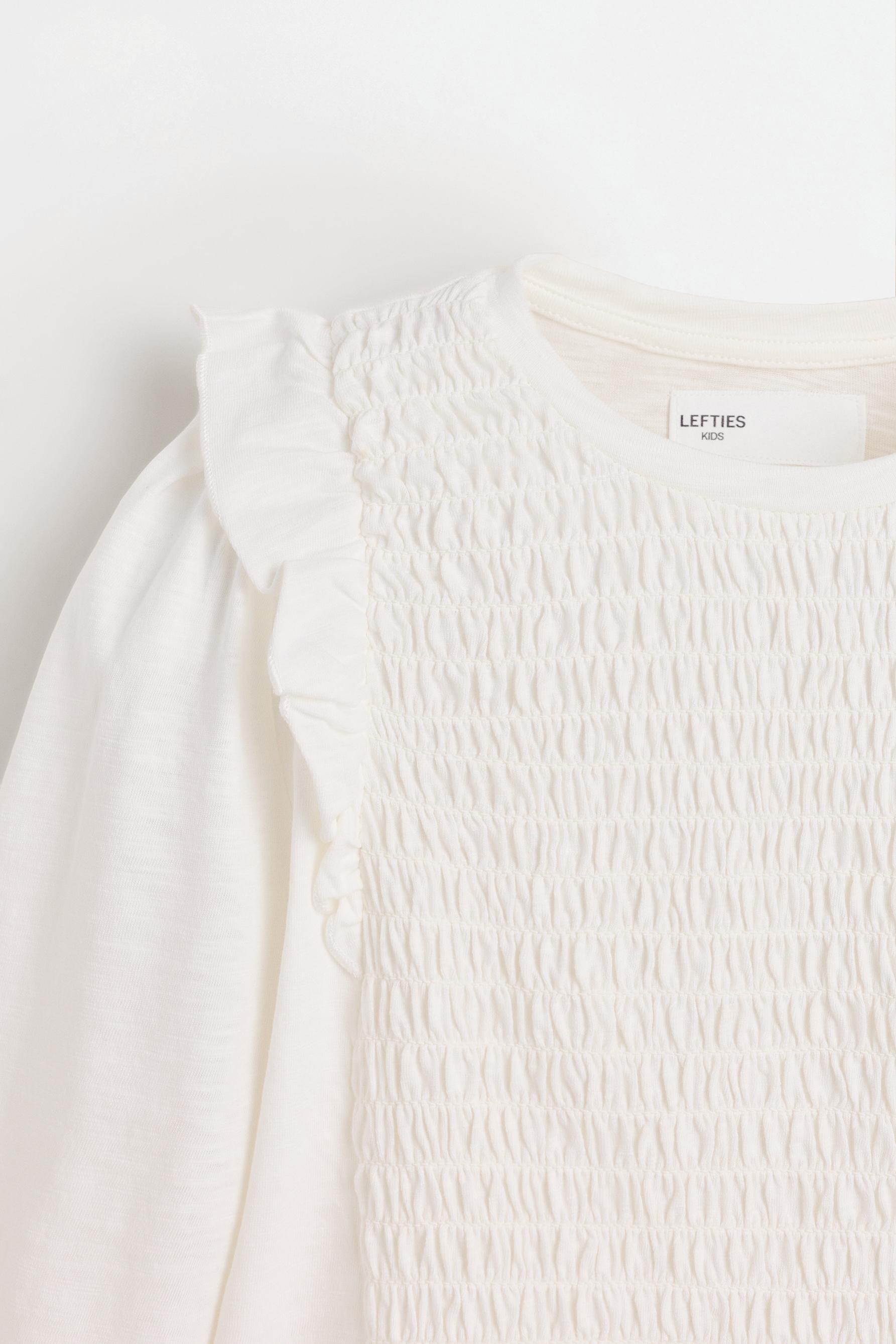 Smocked T-shirt — OFF WHITE