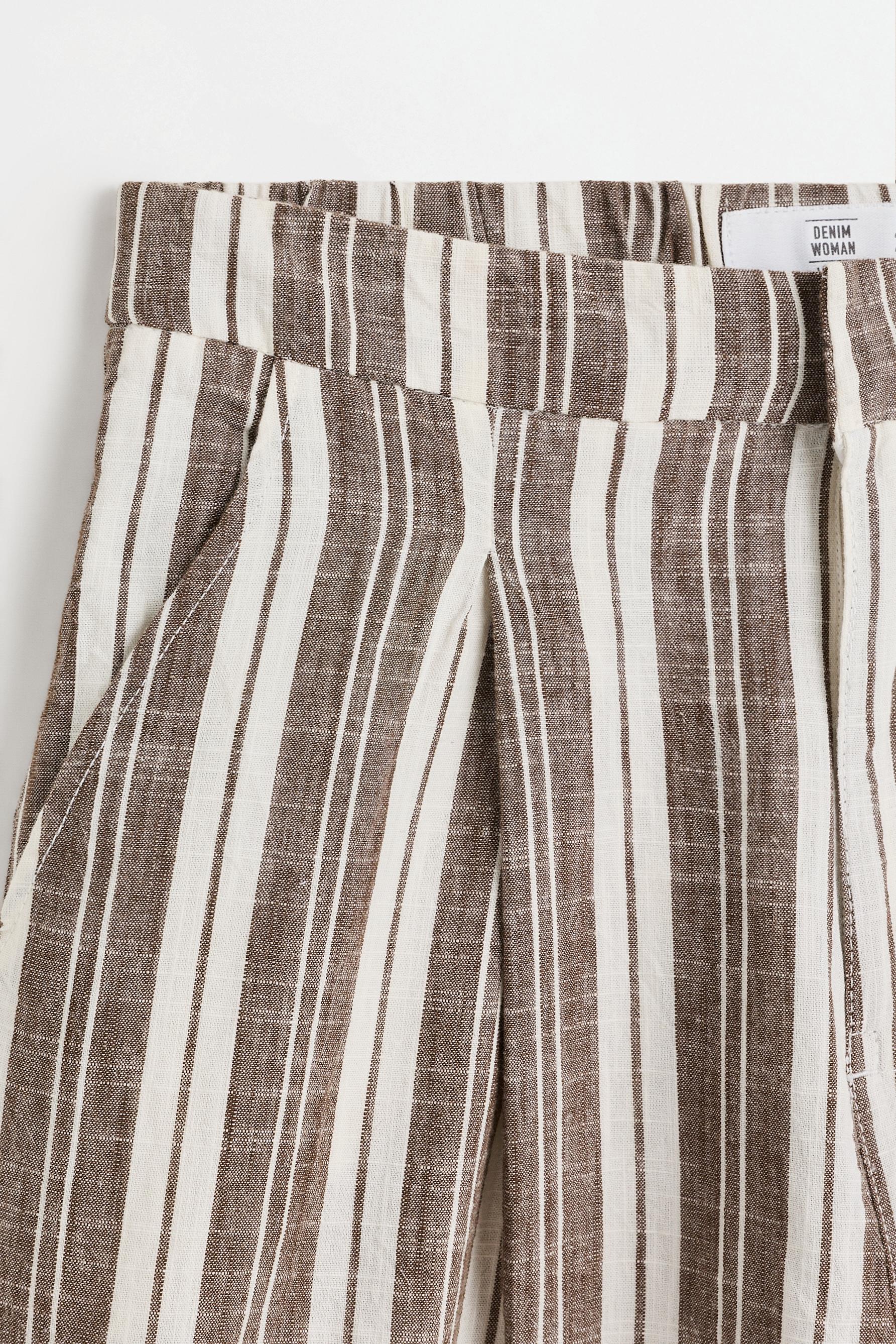 Culotte jeans — STRIPED
