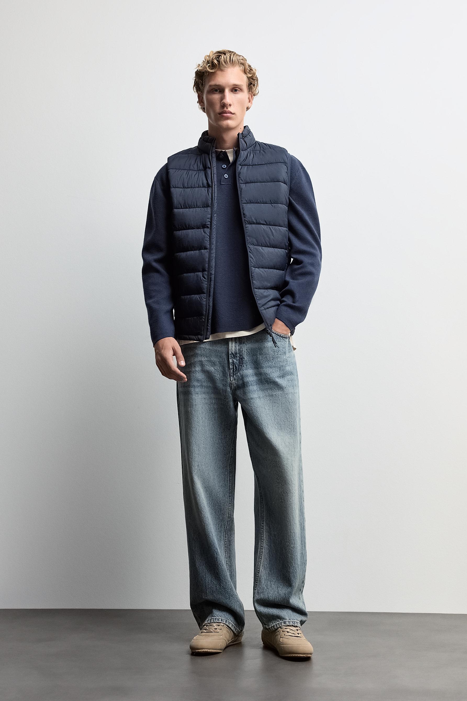 Lightweight quilted gilet — NAVY