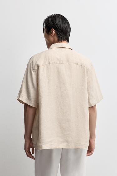100% linen shirt — SAND 4