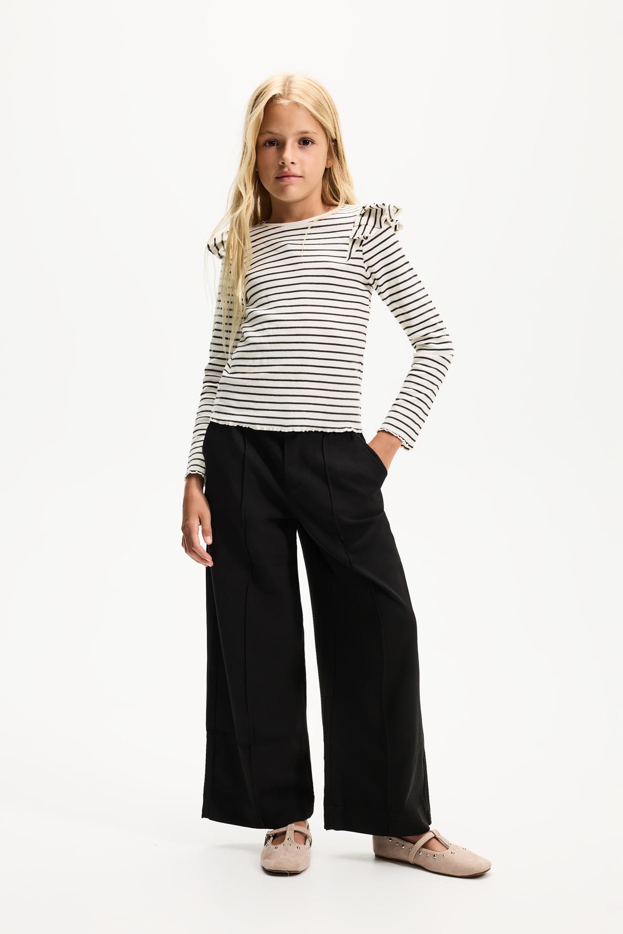 Ribbed Ruffle T-shirt — HIELO
