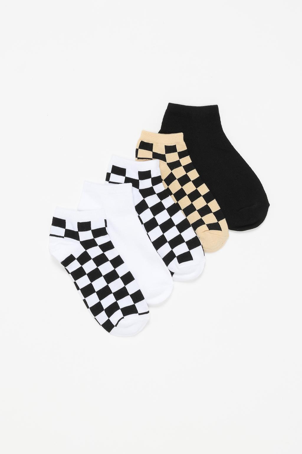 Pack 5 assorted ankle socks